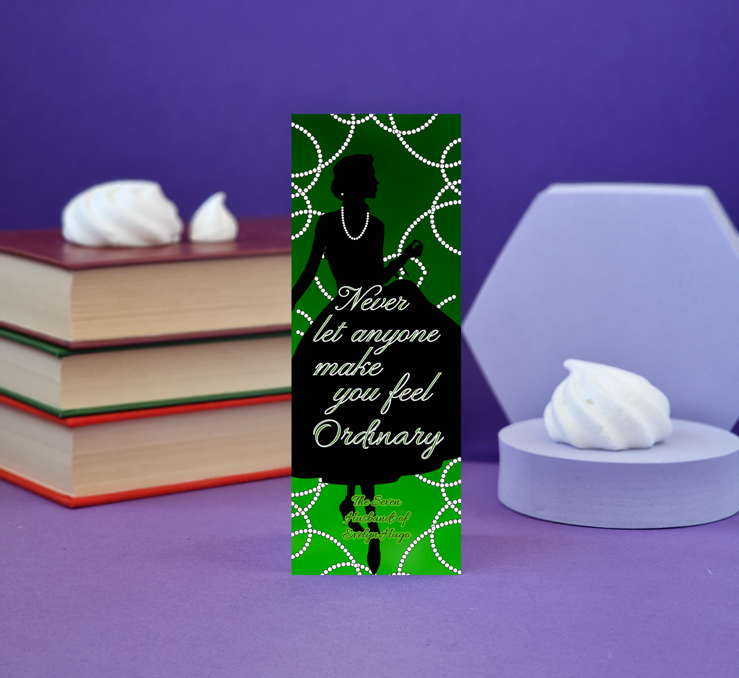 The Seven Husbands of Evelyn Hugo Inspired Bookmark - Illustrated Bookmark - Literary Lovelies UK