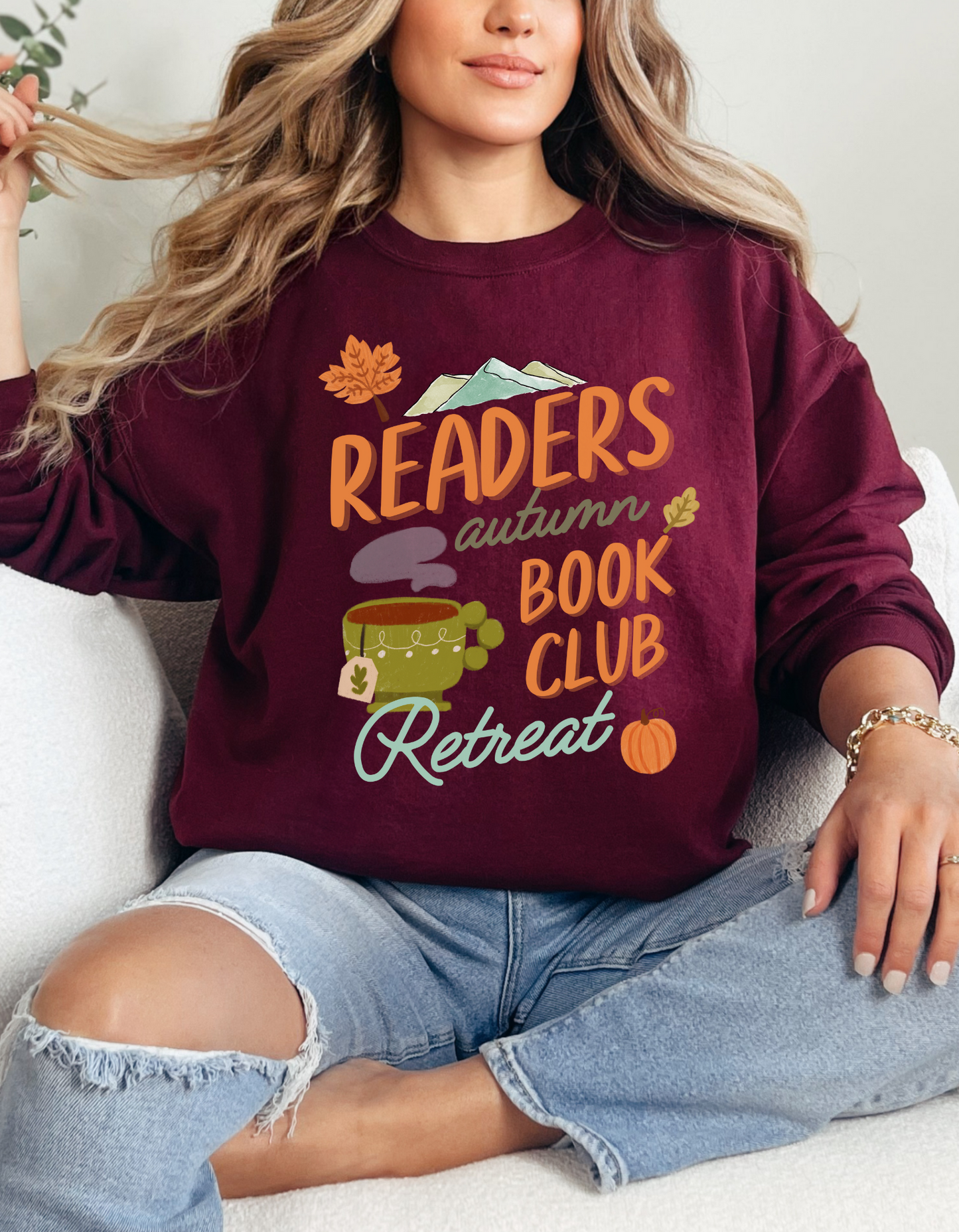 Readers Autumn Book Club Retreat Sweatshirt