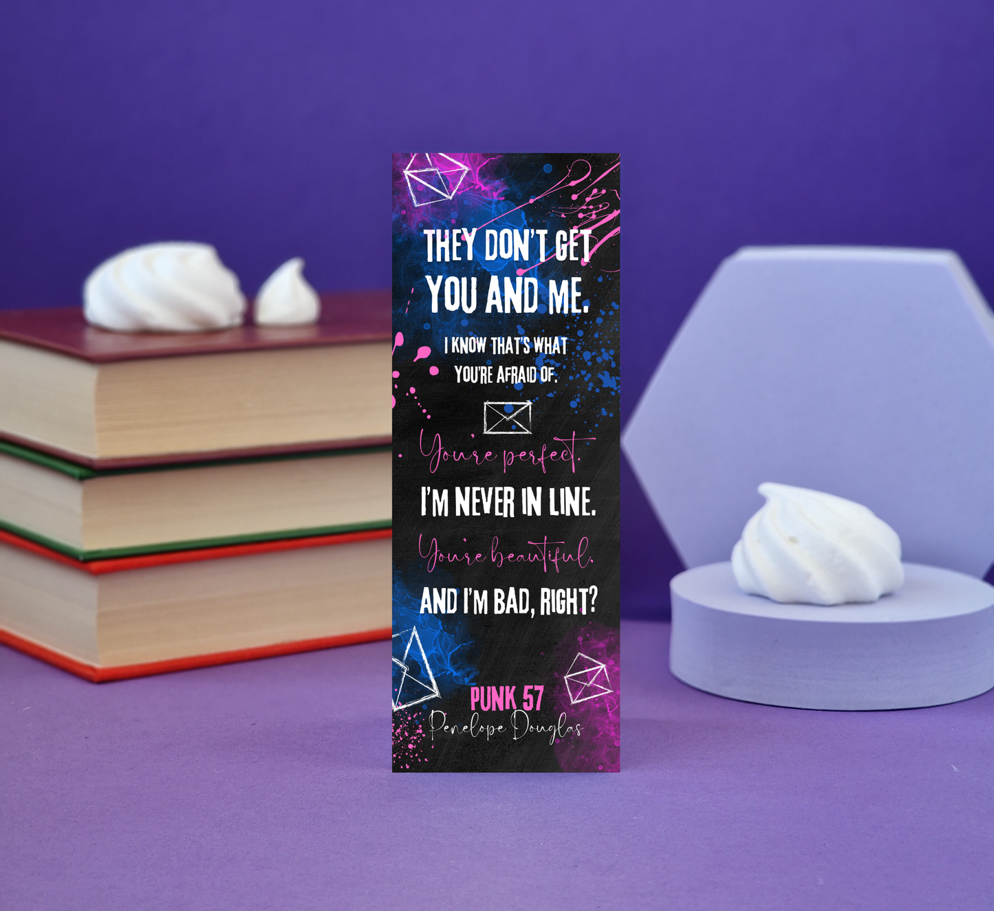 Punk 57 Inspired Bookmark - Illustrated Bookmark - Literary Lovelies UK