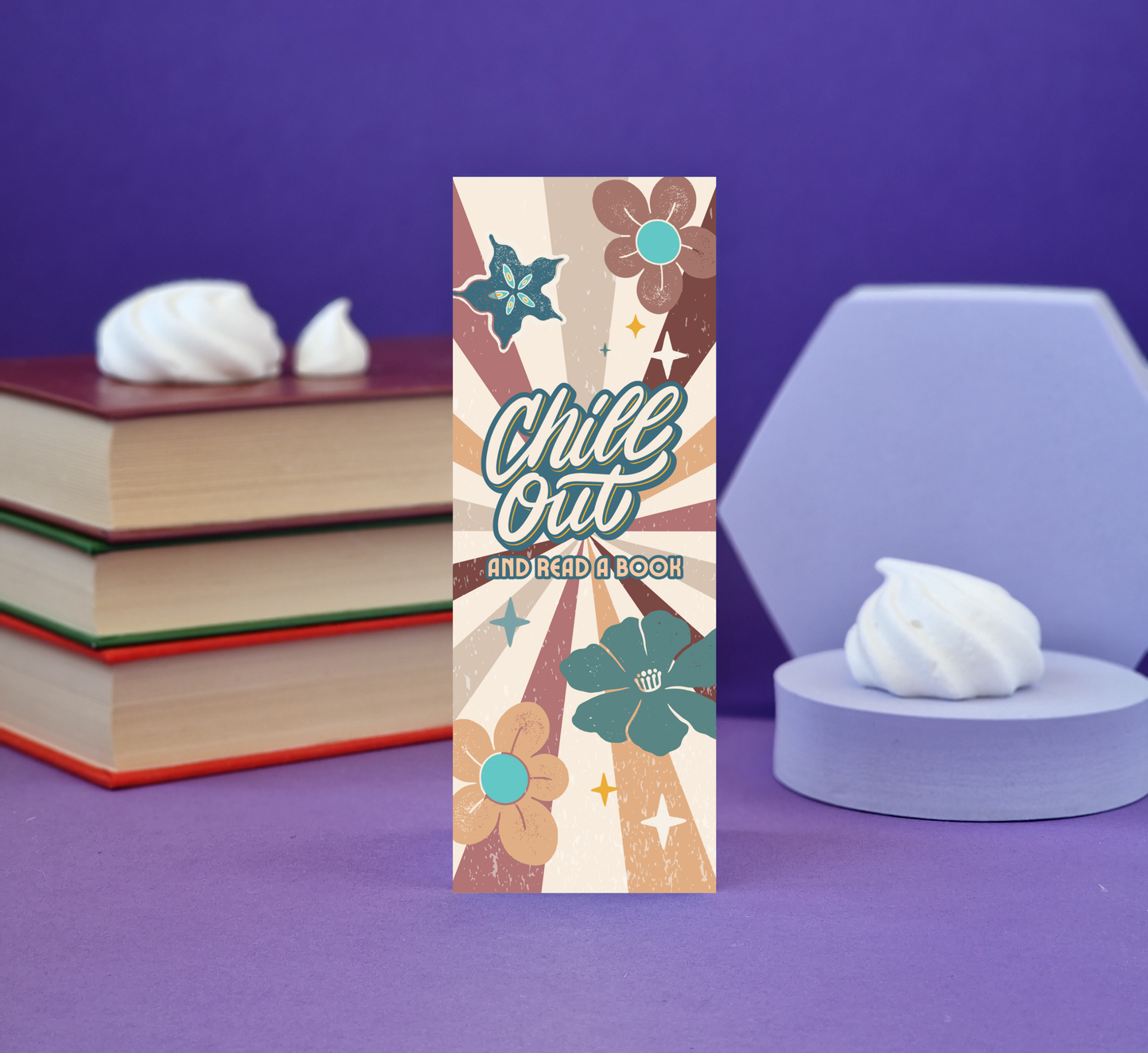 Chill Out and Read Illustrated Bookmark