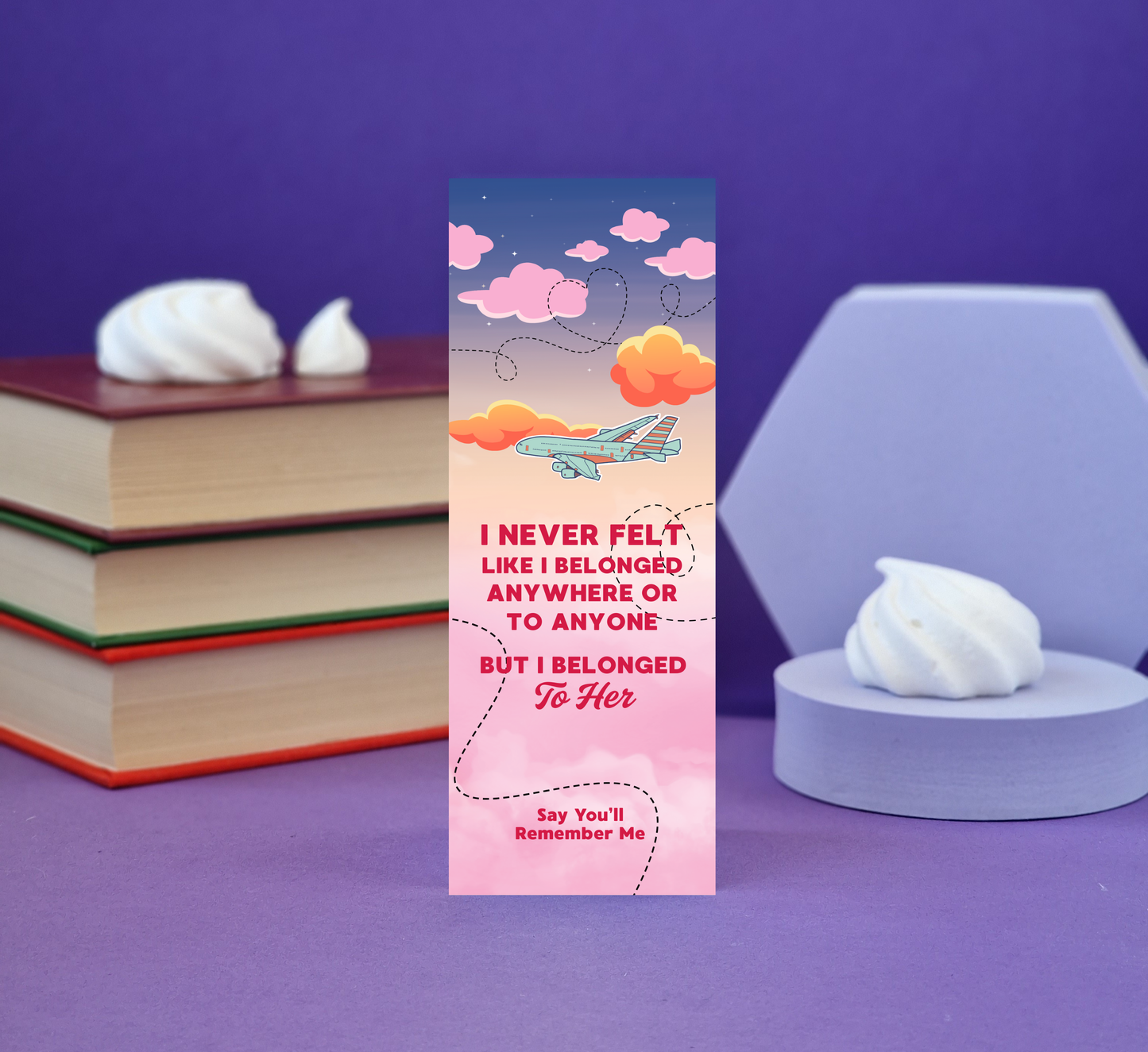 Say You'll Remember Me Illustrated Bookmark - Literary Lovelies UK