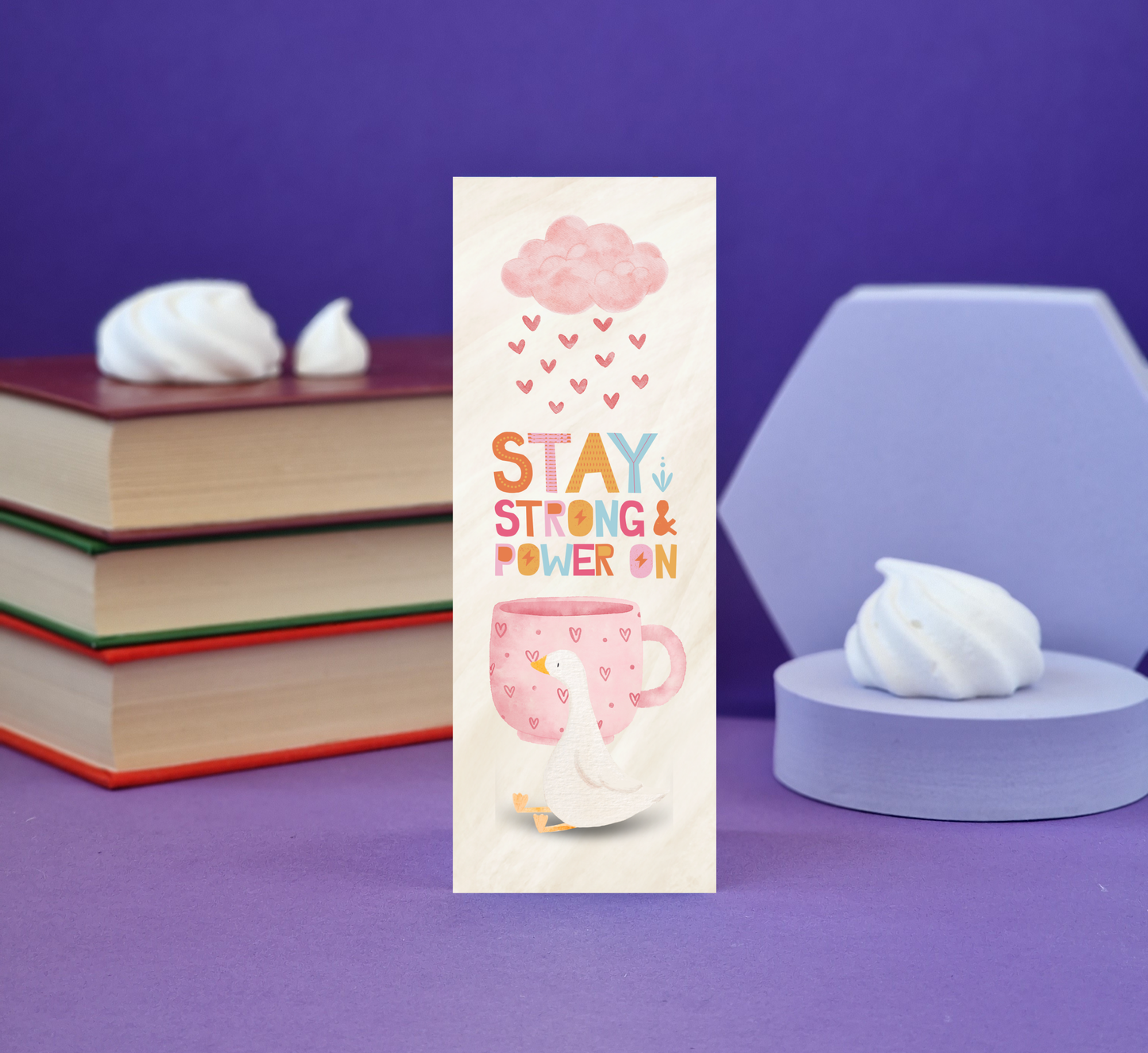 Stay Strong and Power On Bookmark