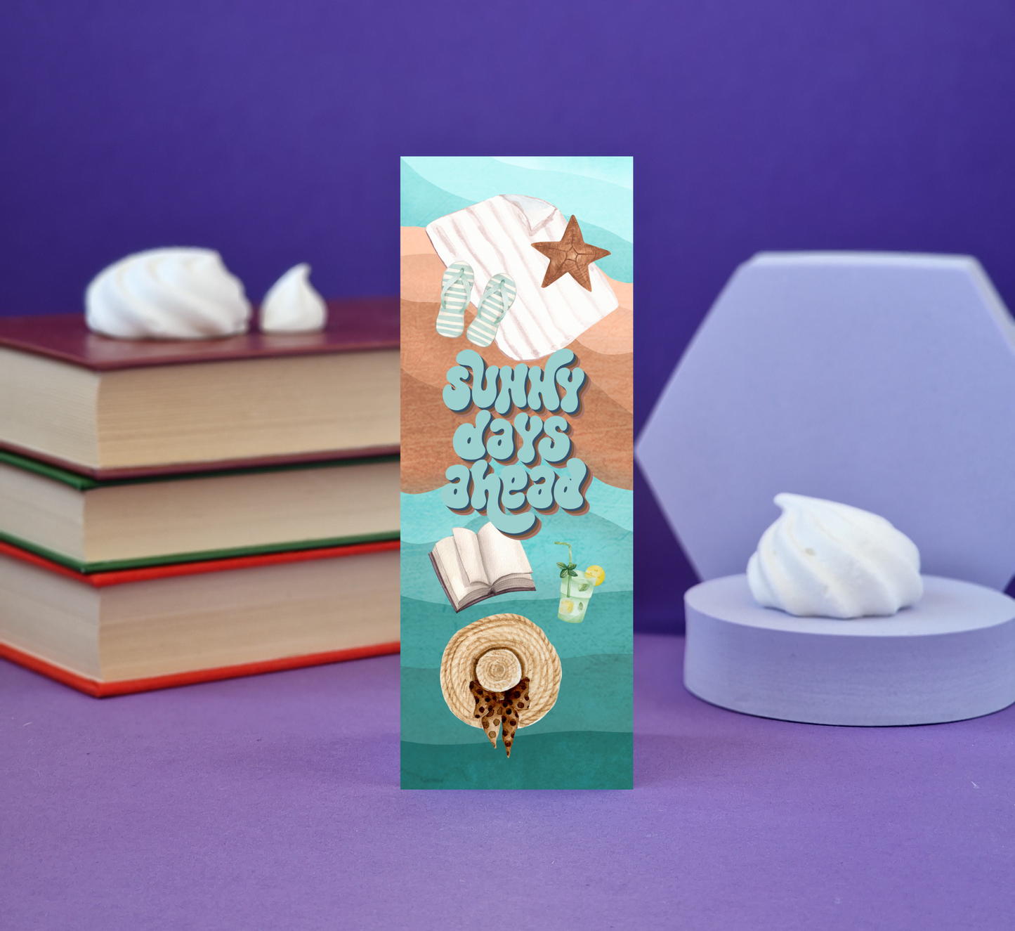 Sunny Days Ahead Illustration Bookmark
