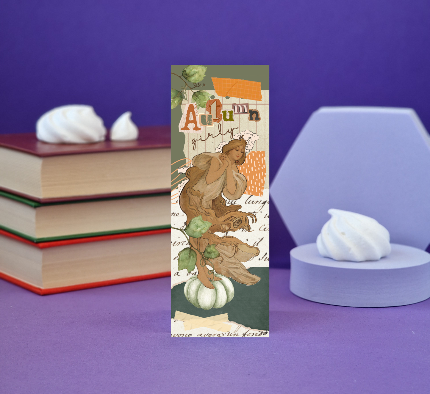 Autumn Girly Bookmark