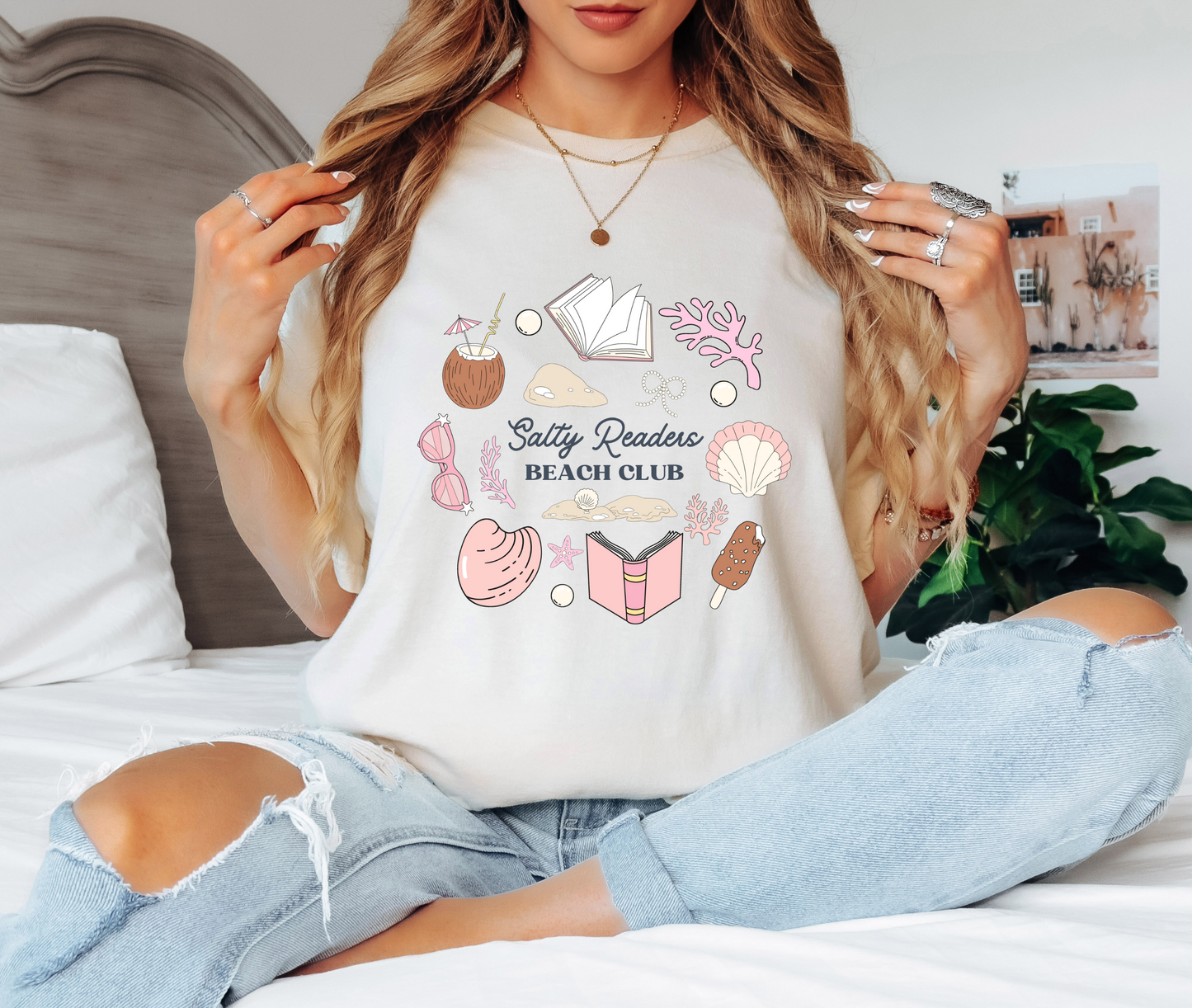 Salty Readers Beach Club T-Shirt