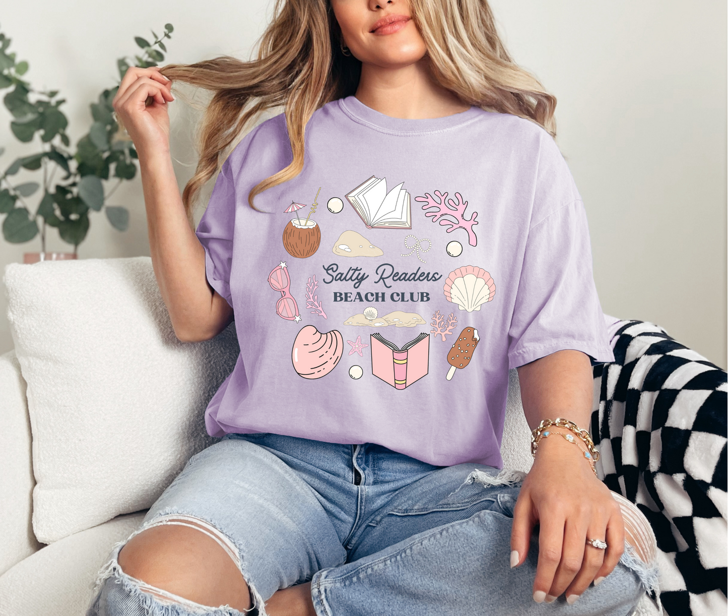 Salty Readers Beach Club T-Shirt