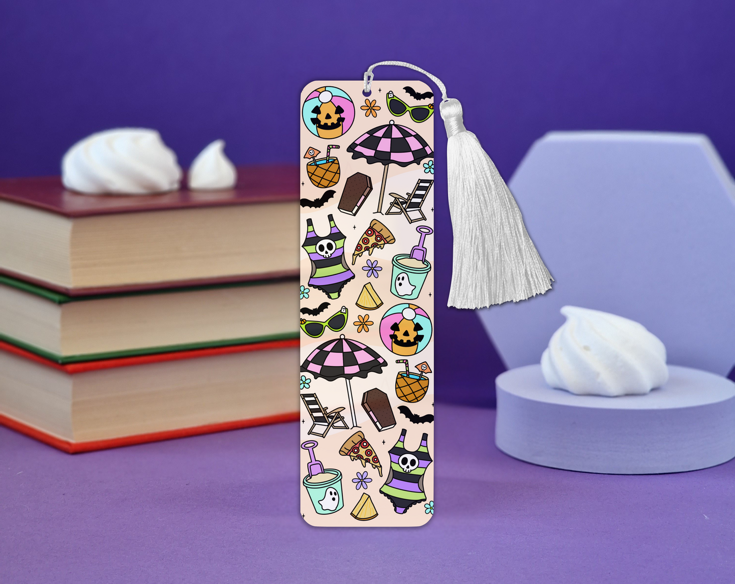 Summerween Beach Vibes Metal Bookmark