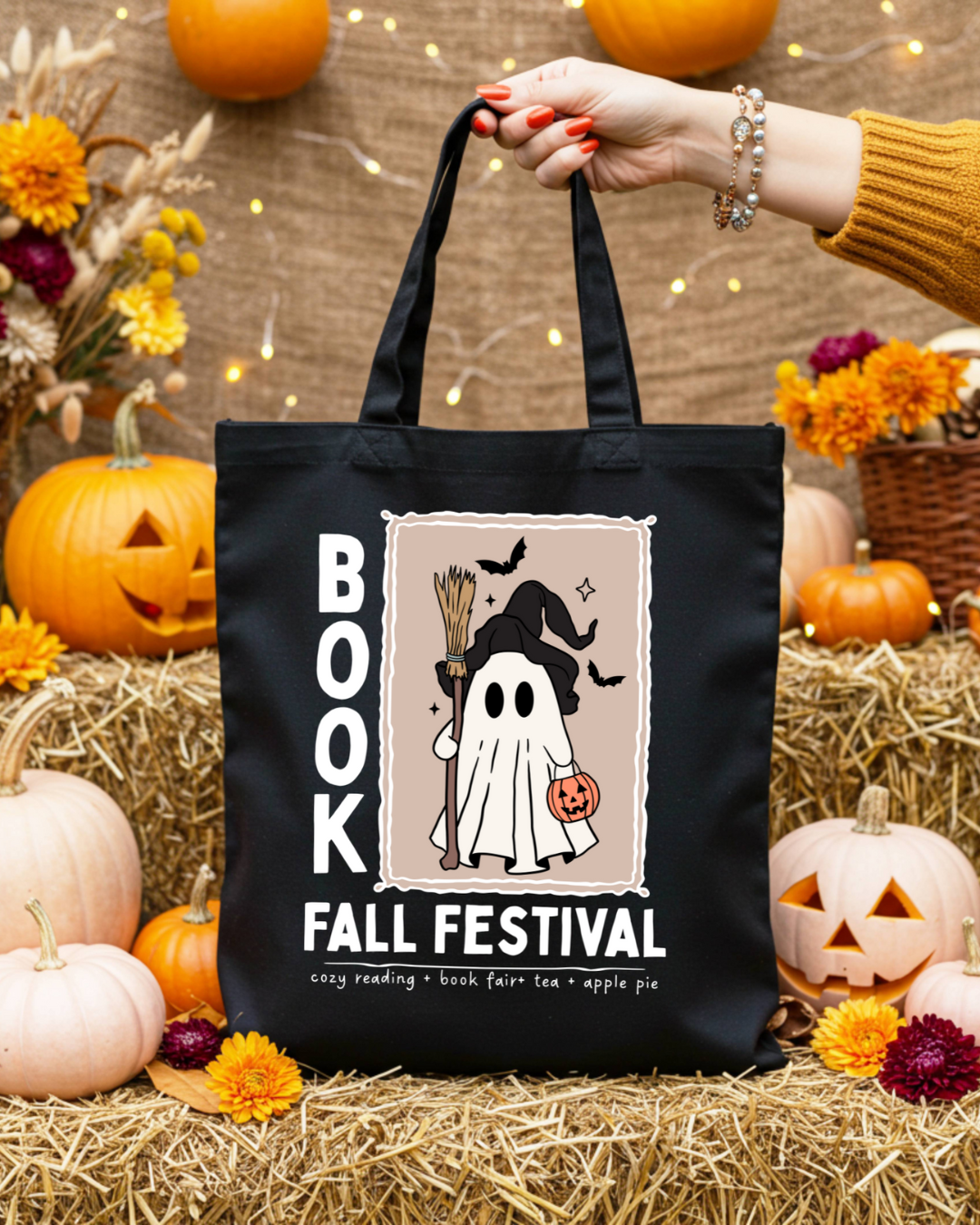 Fall Book Festival Tote Bag