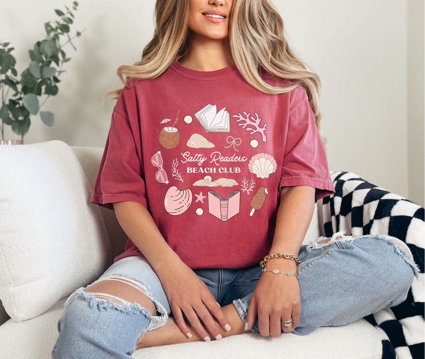 Salty Readers Beach Club T-Shirt