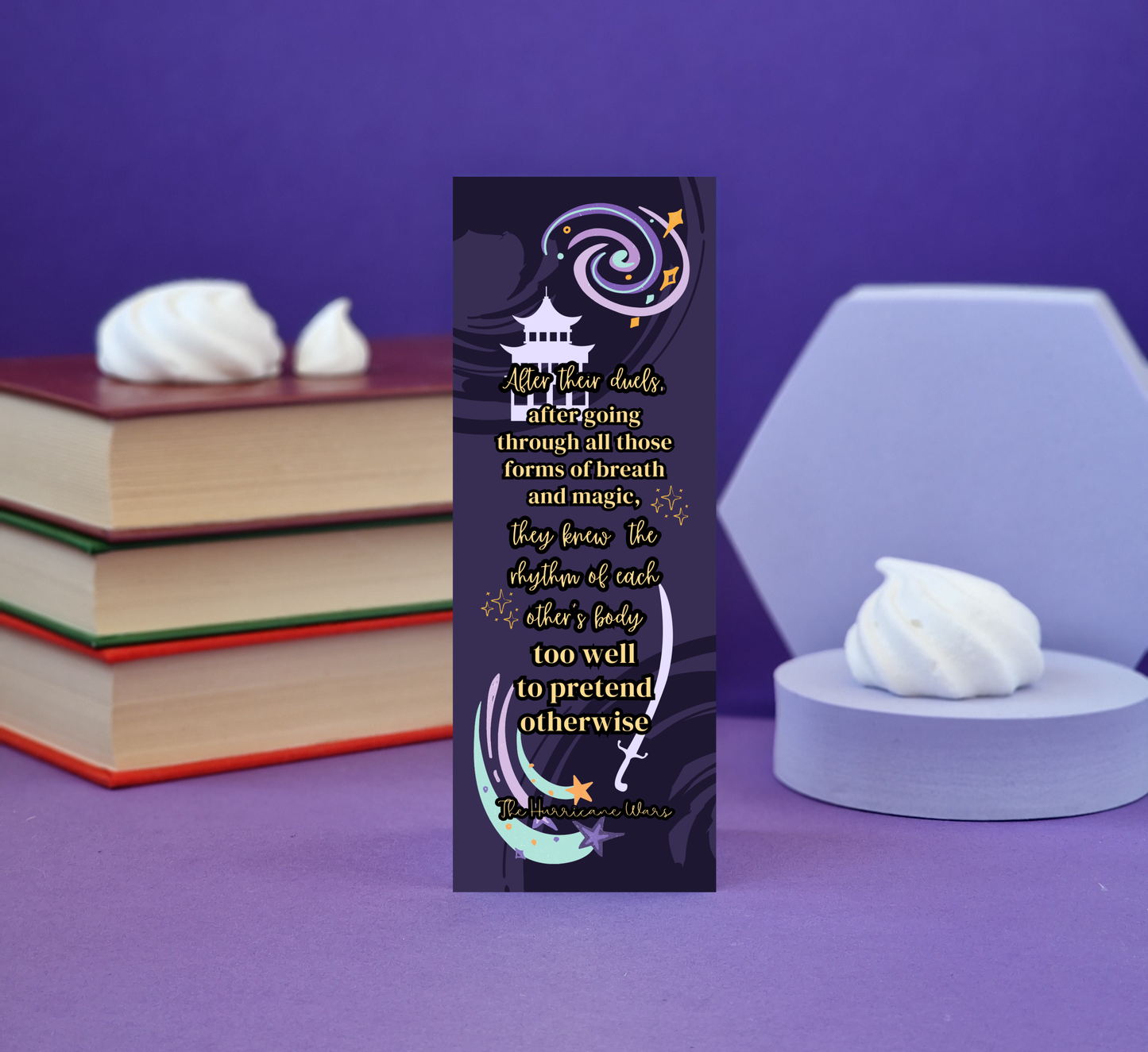 After All Their Duels They Knew The Rhythm of Each Other's Body - The Hurricane Wars Officially Licensed Bookmark - Literary Lovelies UK