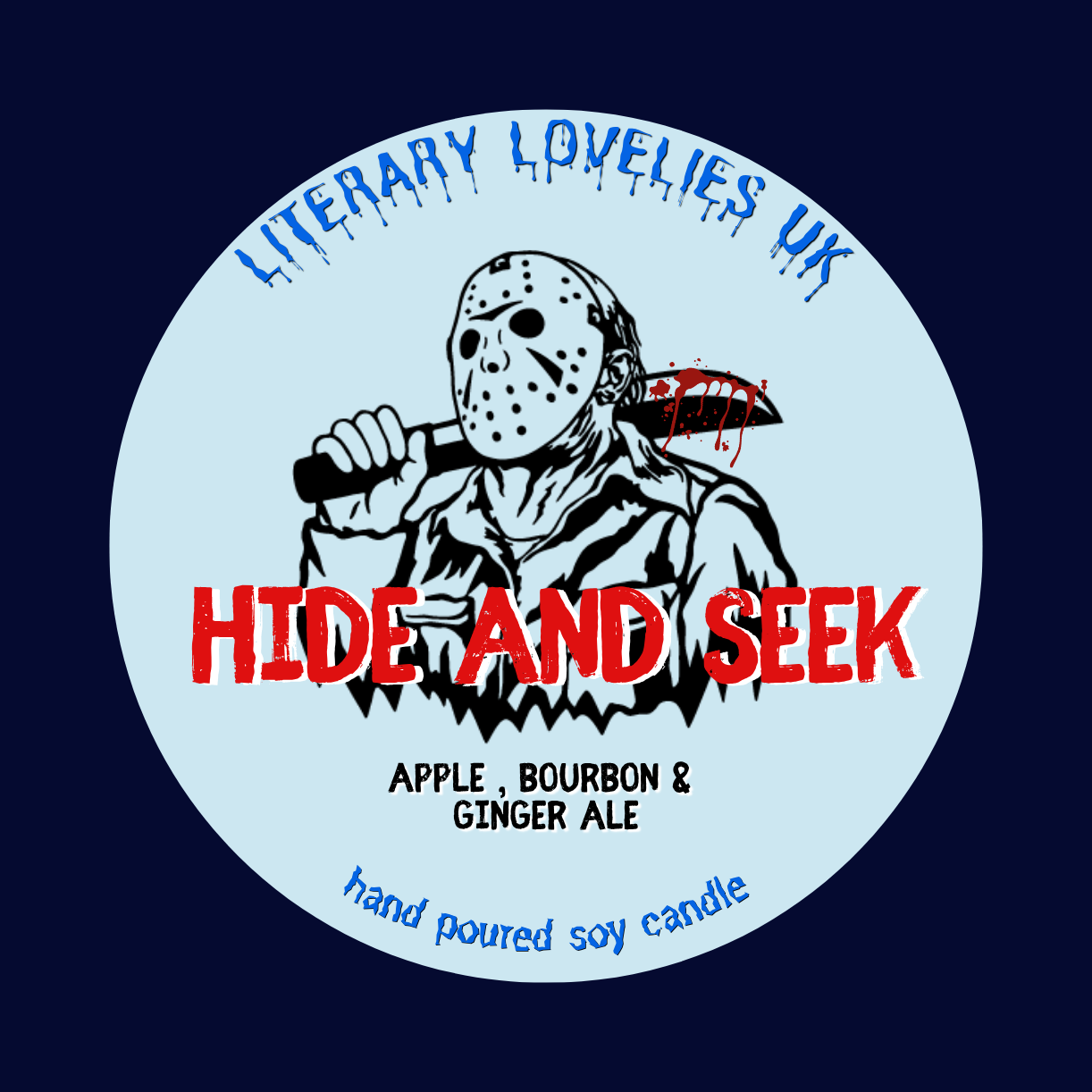 Hide and Seek Soy Candle - Horror Movie inspired Candle - Halloween Candle - Literary Lovelies UK