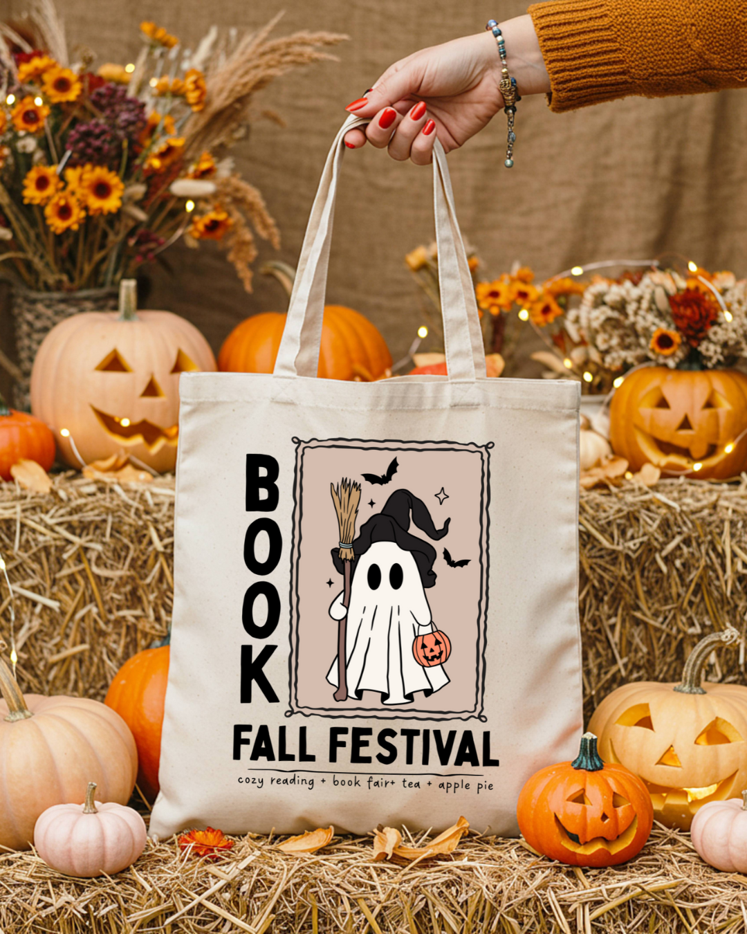 Fall Book Festival Tote Bag
