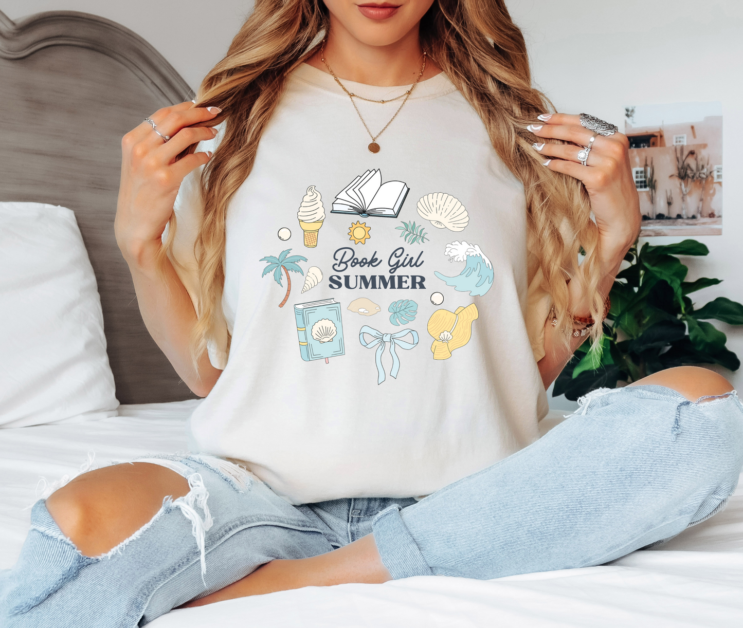 Book Girl Summer T-Shirt