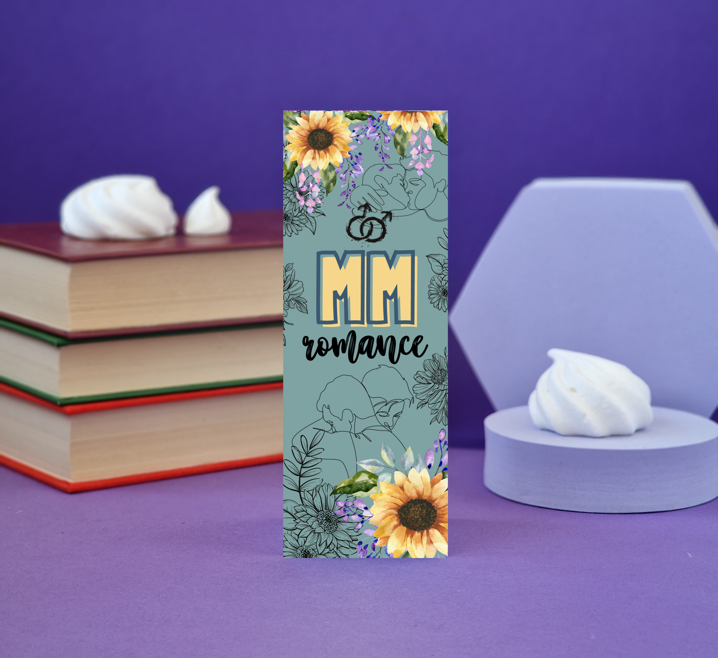 MM Romance - Illustrated Bookmark - Literary Lovelies UK