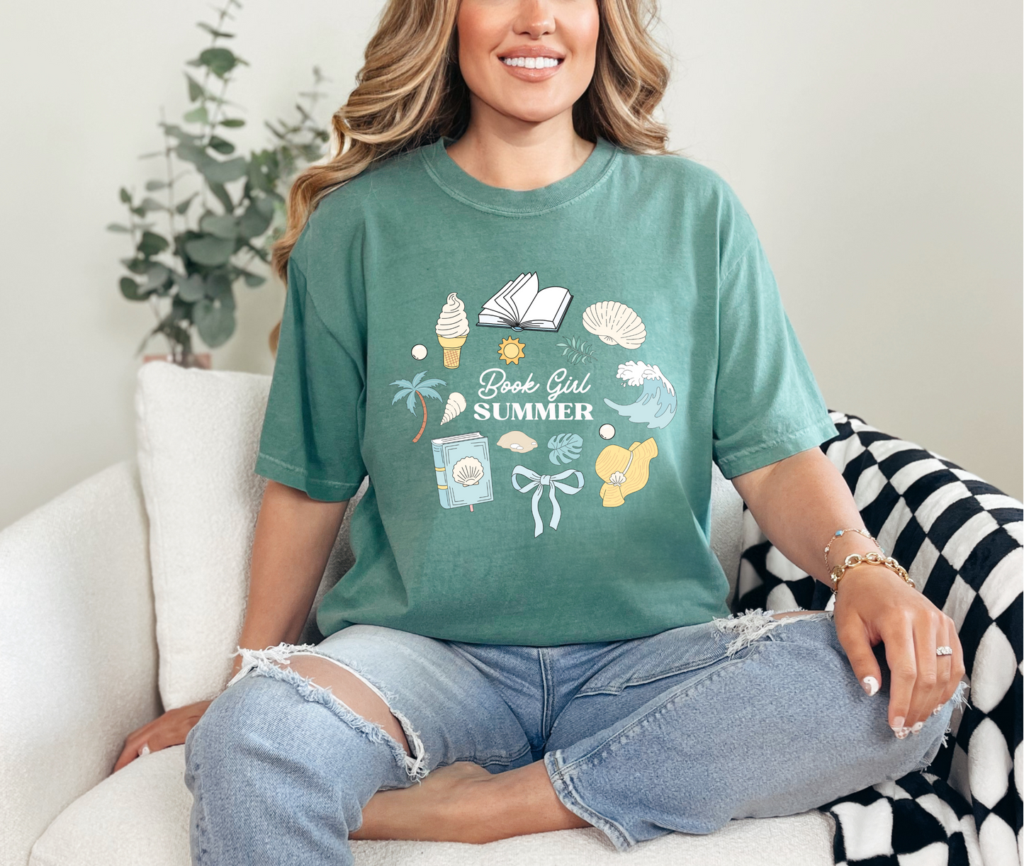 Book Girl Summer T-Shirt