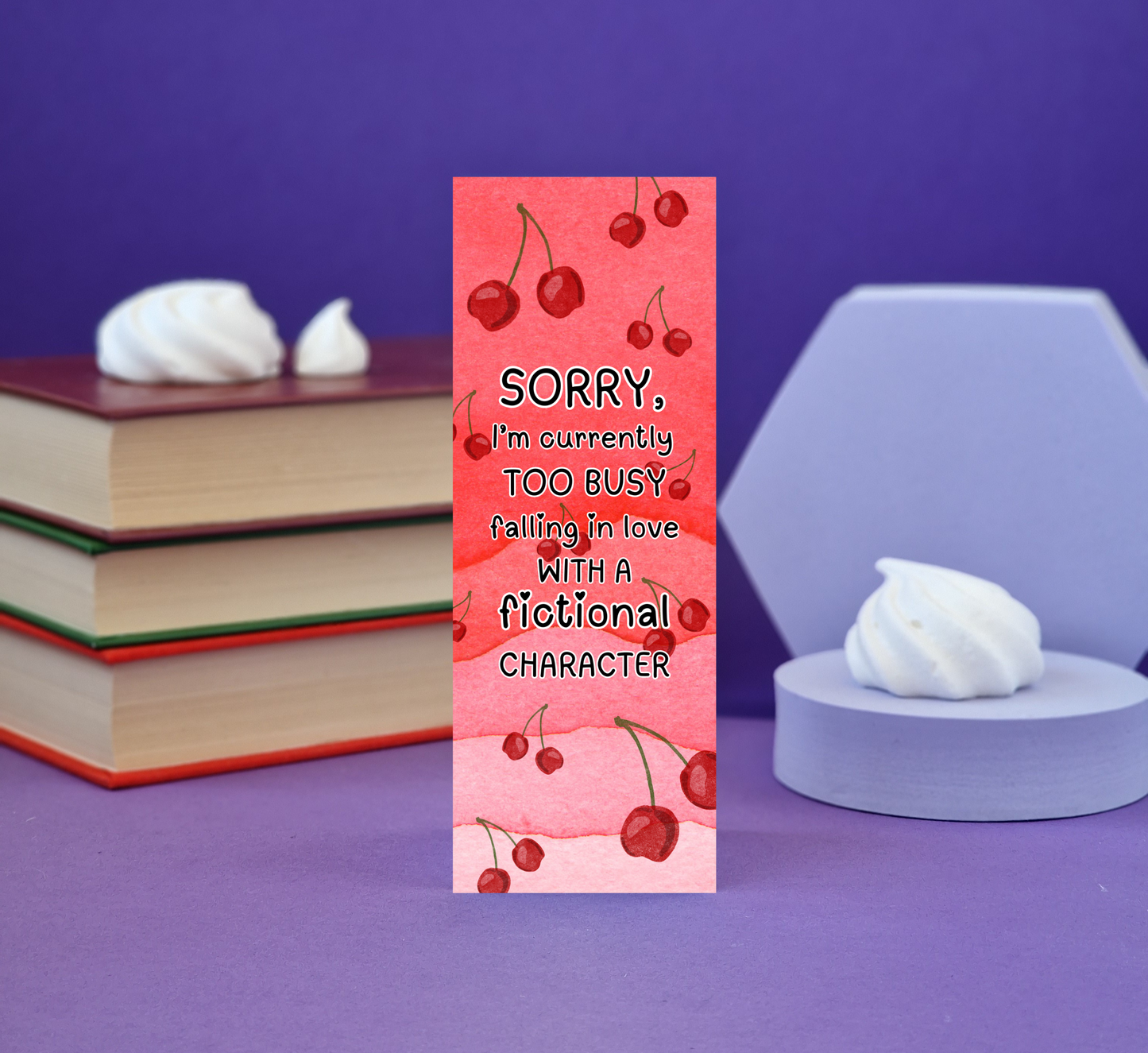 Falling in Love with A Fictional Character - Illustrated Bookmark - Literary Lovelies UK