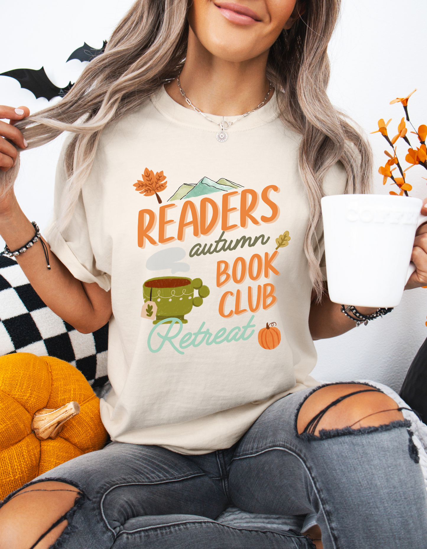 Readers Autumn Book Club Retreat T-Shirt