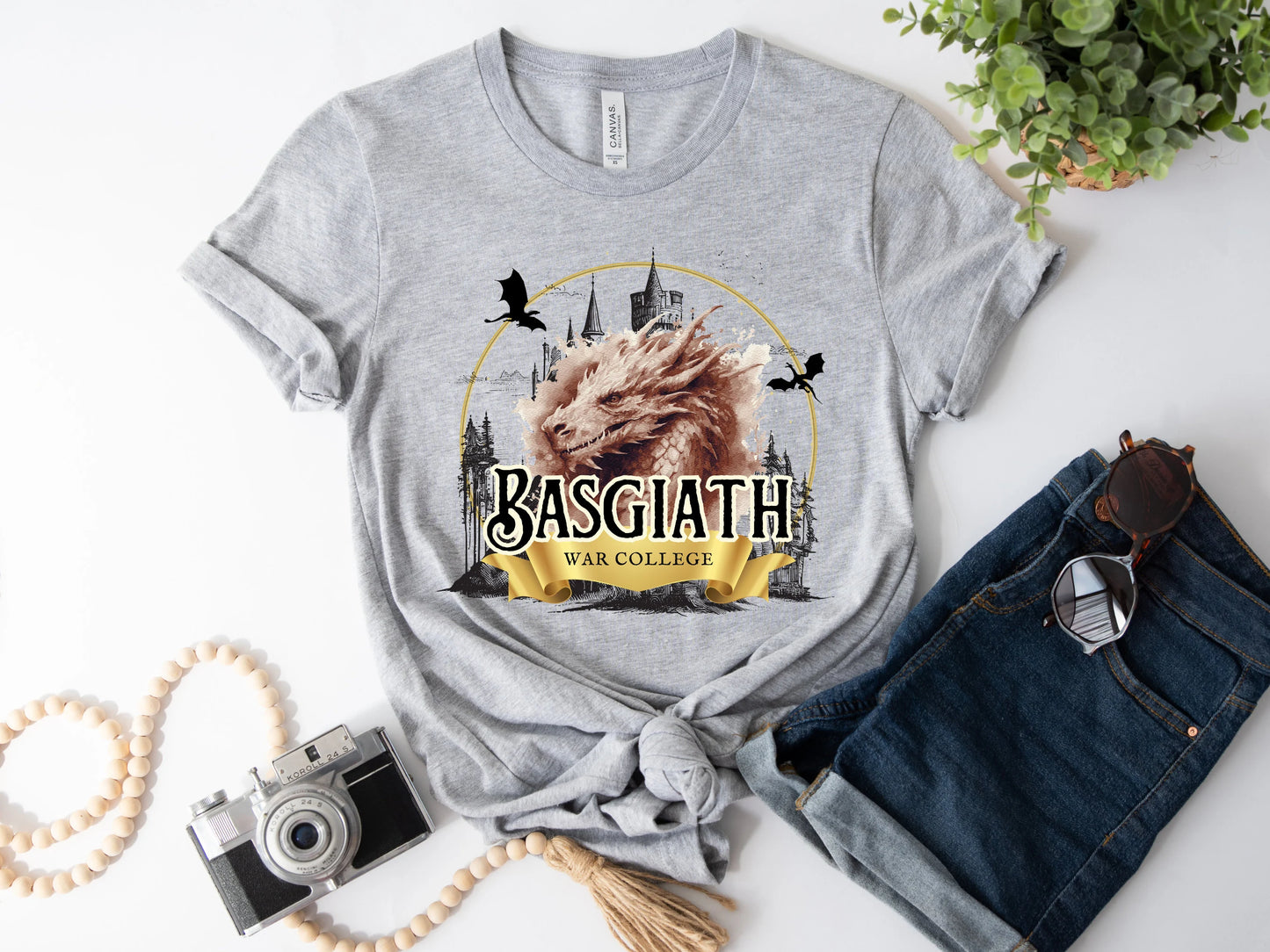 Basgiath War College T-shirt - Fourth Wing Officially Licensed Merch - Literary Lovelies UK