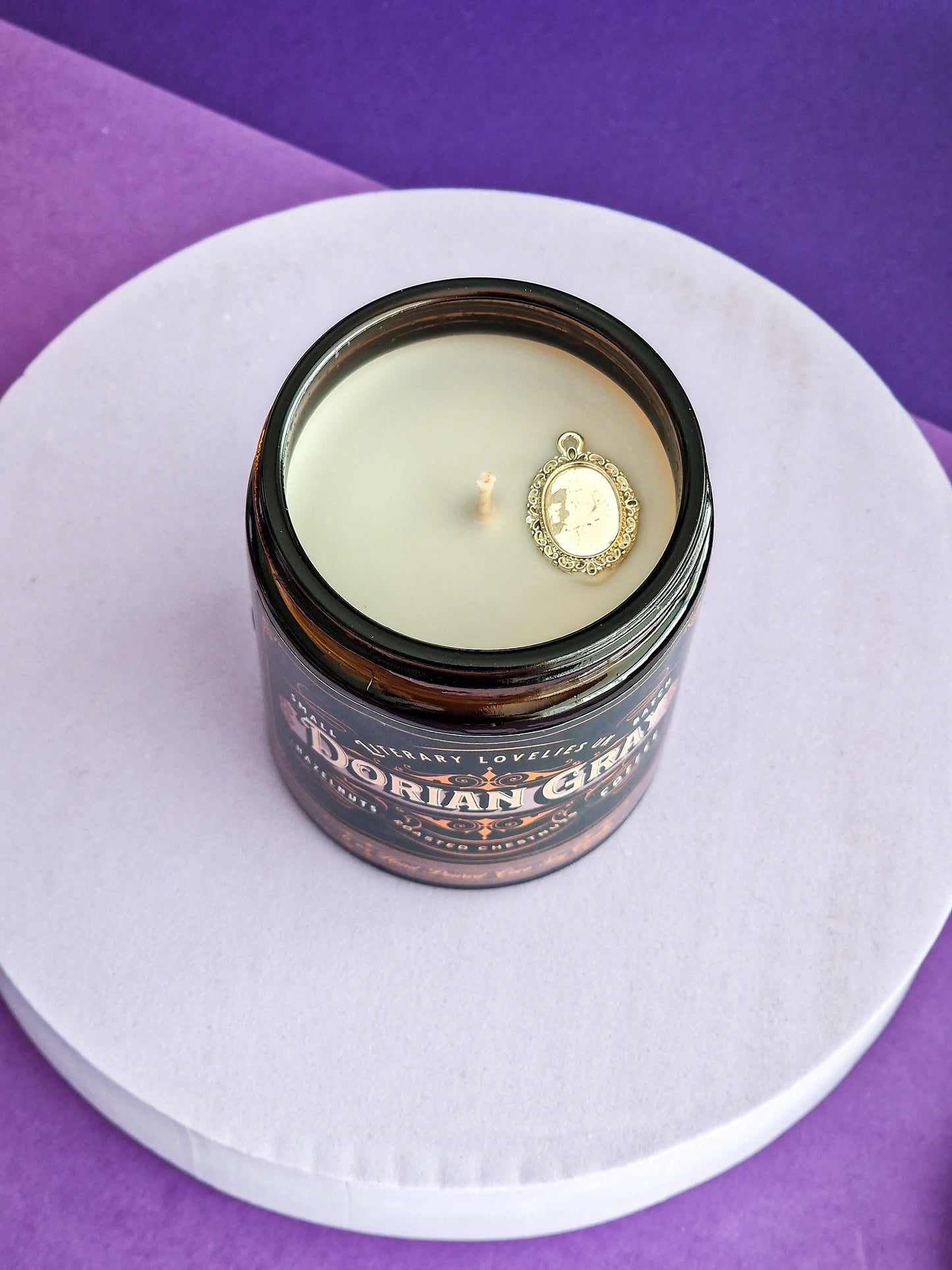 The Portrait of Dorian Gray inspired Candle - Gothic Literature - Literary Lovelies UK