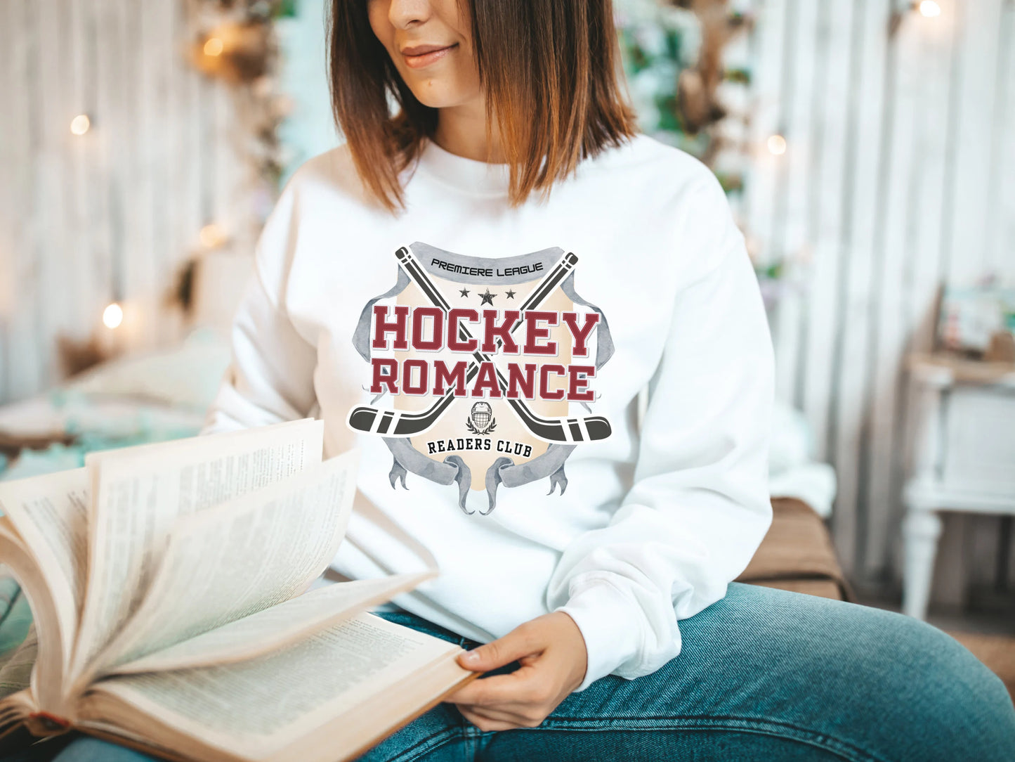 Hockey Romance Readers Club Sweatshirt - Book Club Sweatshirt - Literary Lovelies UK