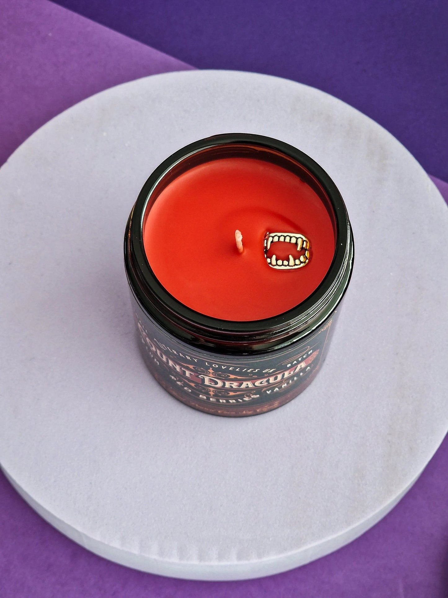 Count Dracula inspired Candle - Gothic Literature - Literary Lovelies UK