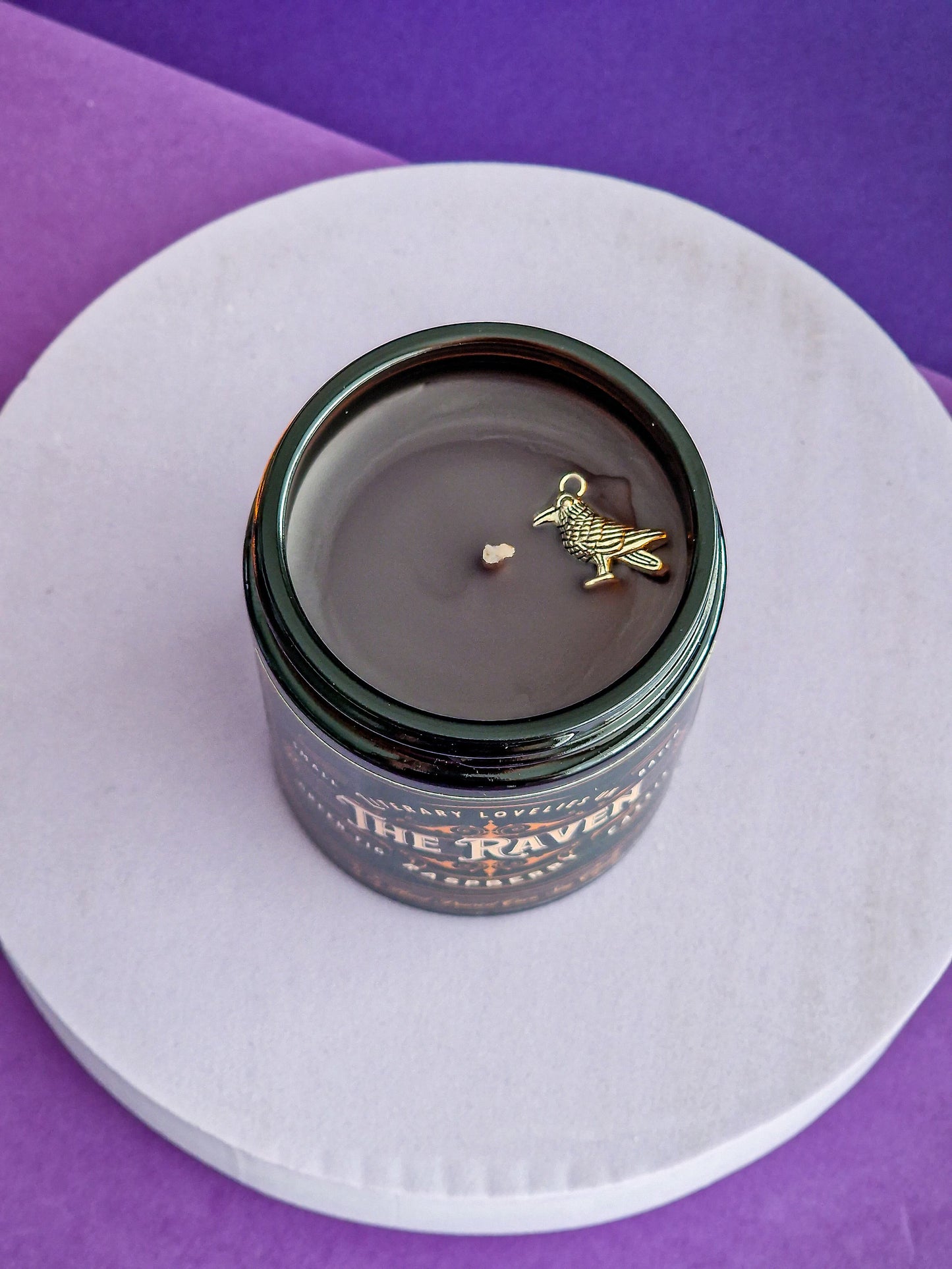The Raven (Edgar Allan Poe) inspired Candle - Gothic Literature - Literary Lovelies UK