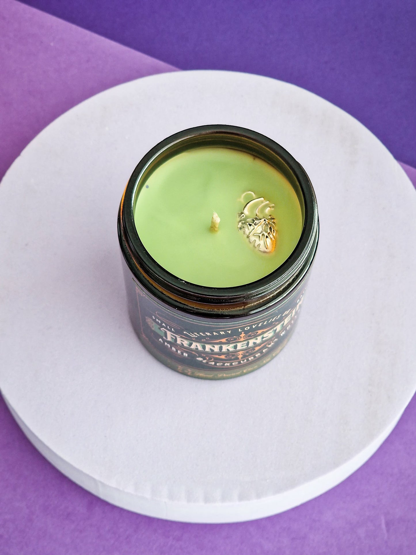 Frankenstein inspired Candle - Gothic Literature - Literary Lovelies UK