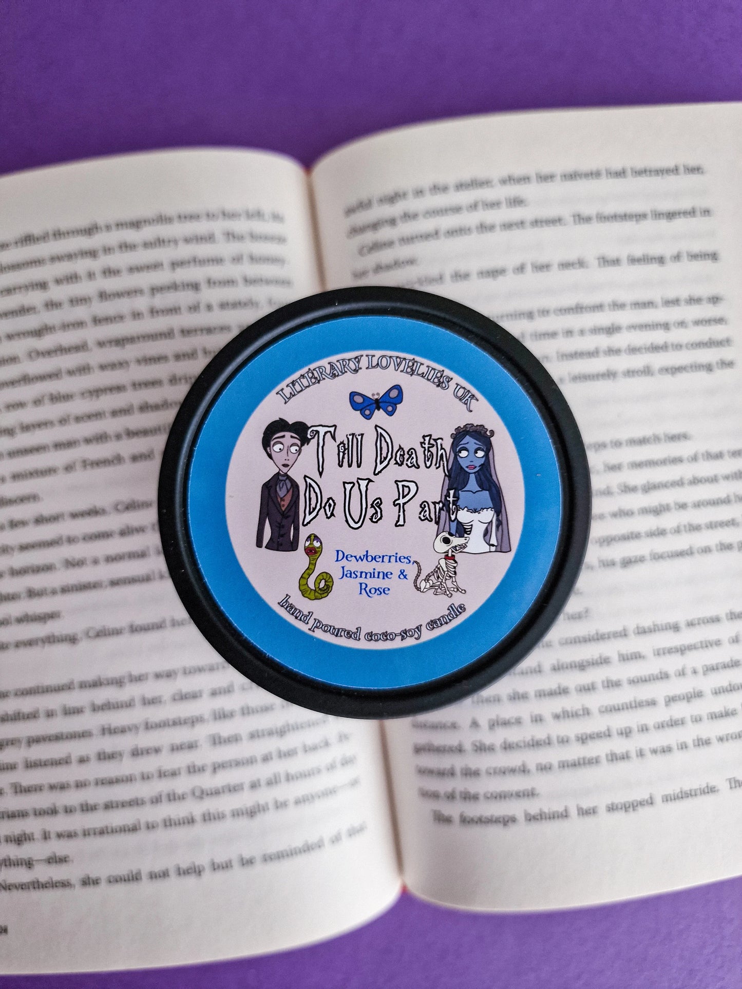 Till Death Do Us Part Soy Candle - Spooky Movie inspired Candle - Halloween Candle - Literary Lovelies UK