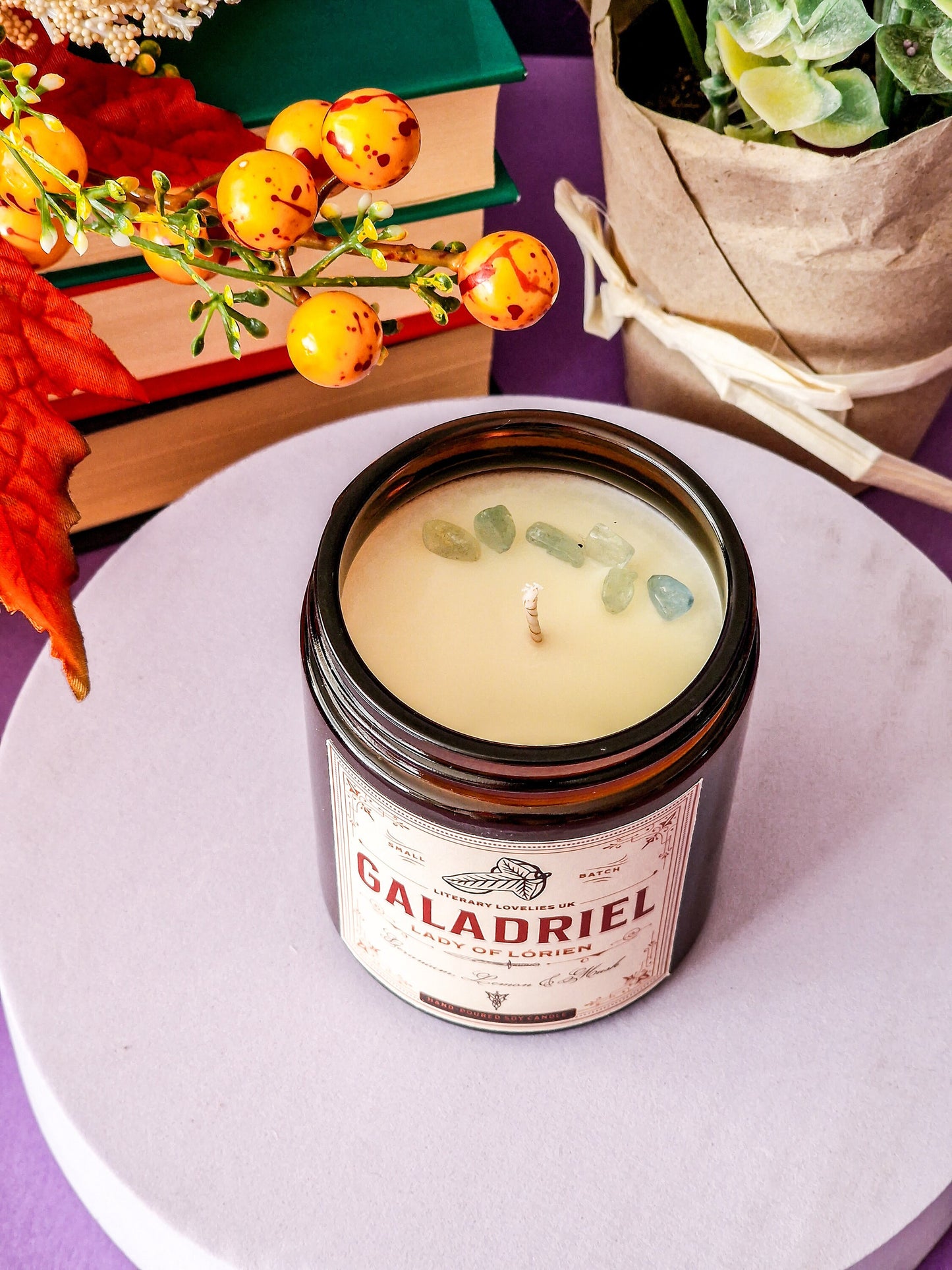 Lady Galadriel - LOTR inspired soy candle - Literary Lovelies UK