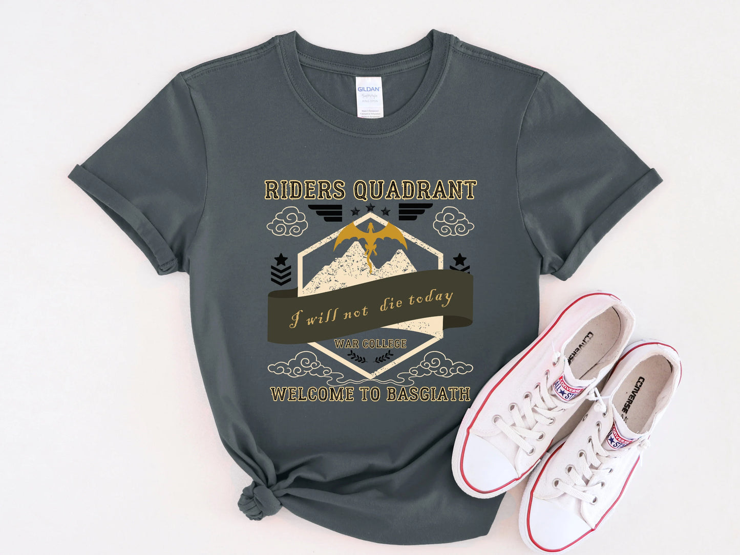 Riders Quadrant T-shirt - Fourth Wing Officially Licensed Merch - Literary Lovelies UK
