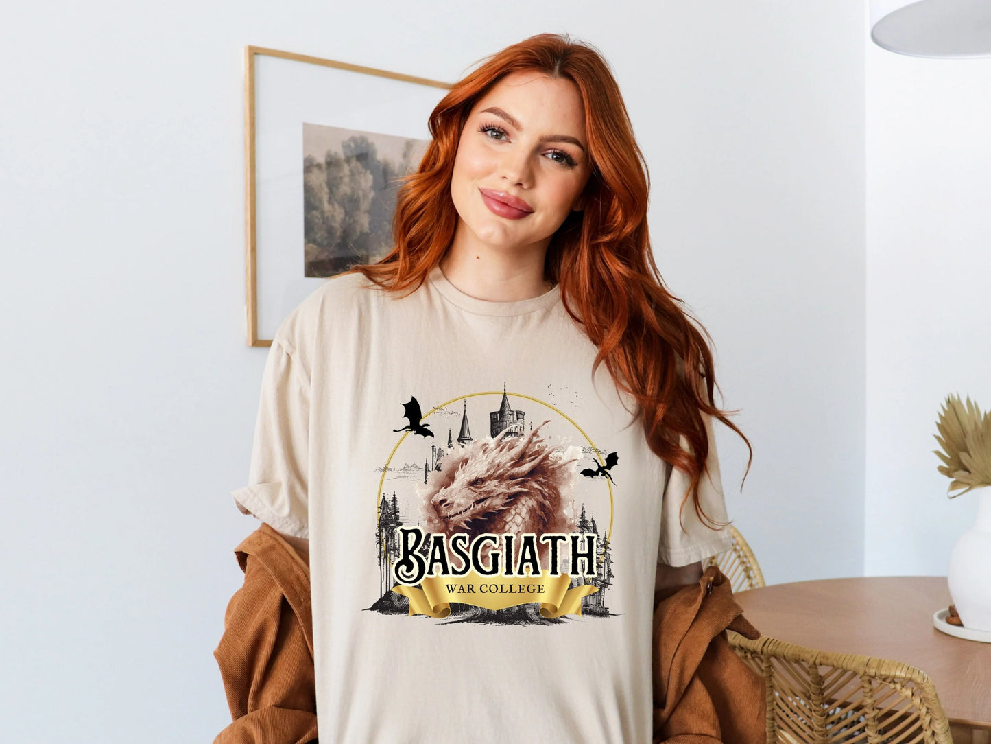 Basgiath War College T-shirt - Fourth Wing Officially Licensed Merch - Literary Lovelies UK