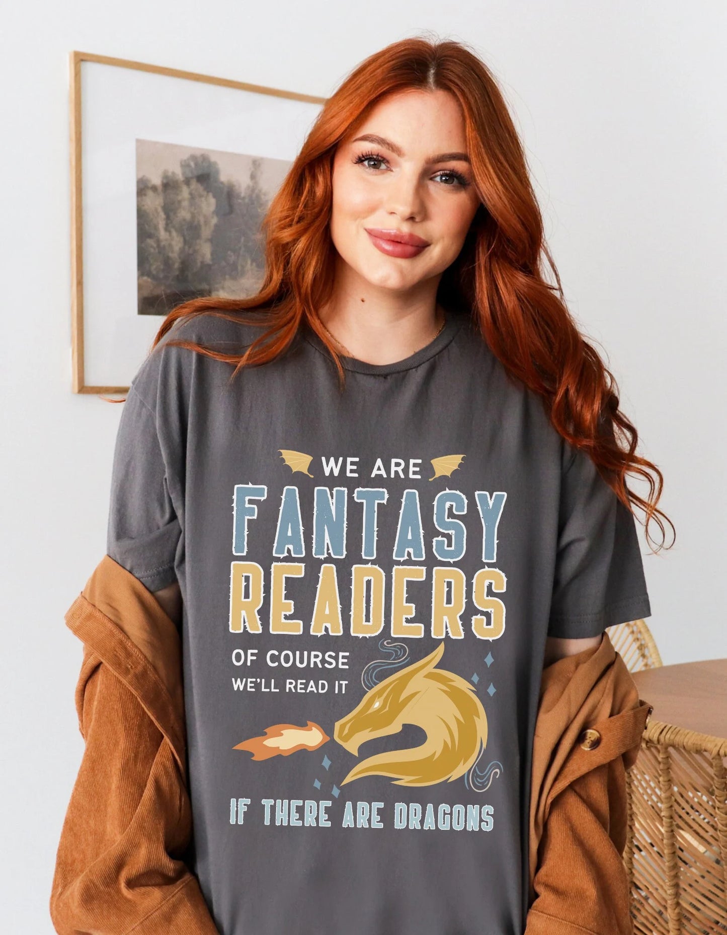 Fantasy Reader T-shirt - Book Lover T-Shirt - Literary Lovelies UK