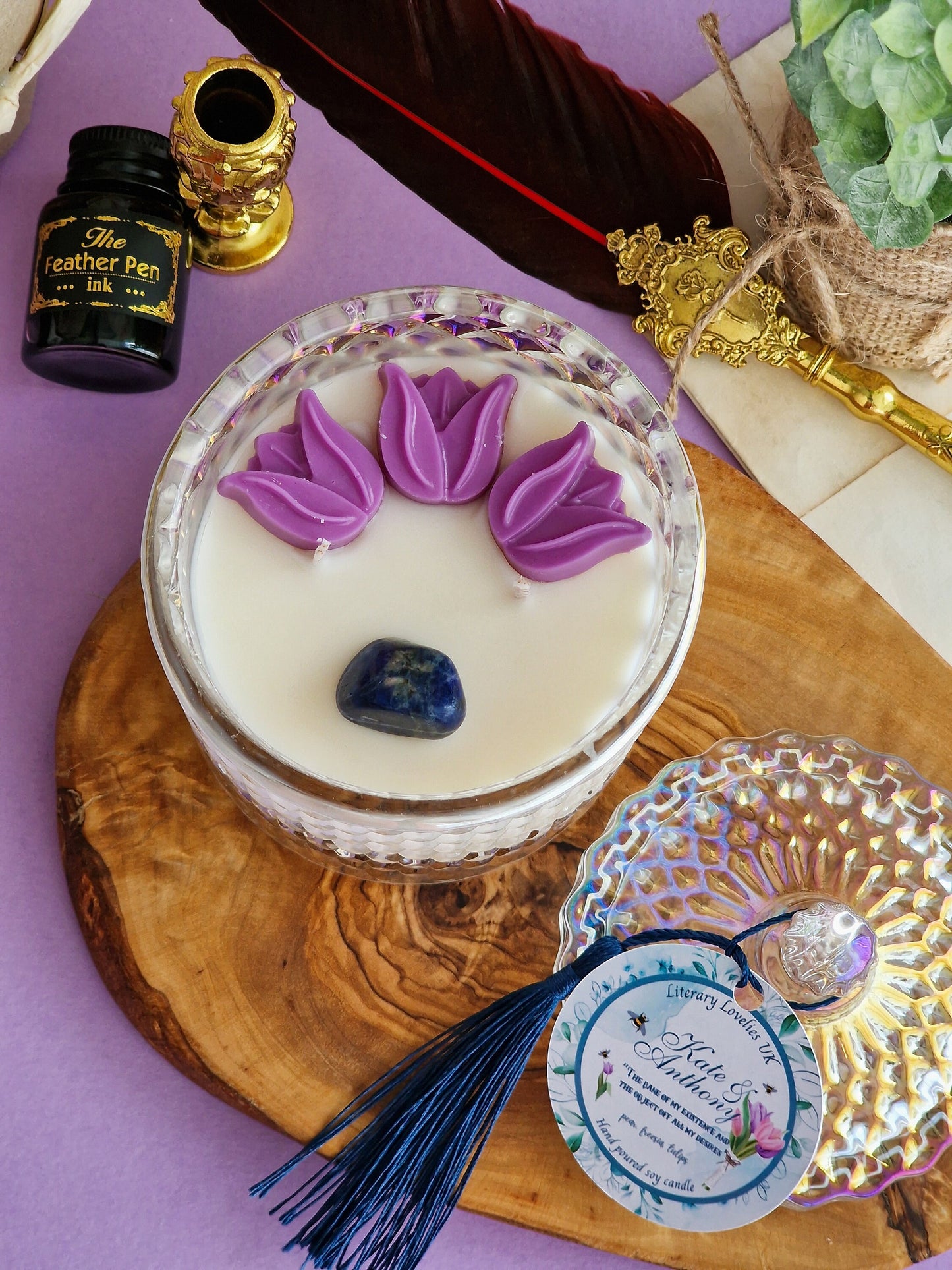 The Viscount - Anthony & Kate - Bridgerton inspired soy candle - Literary Lovelies UK