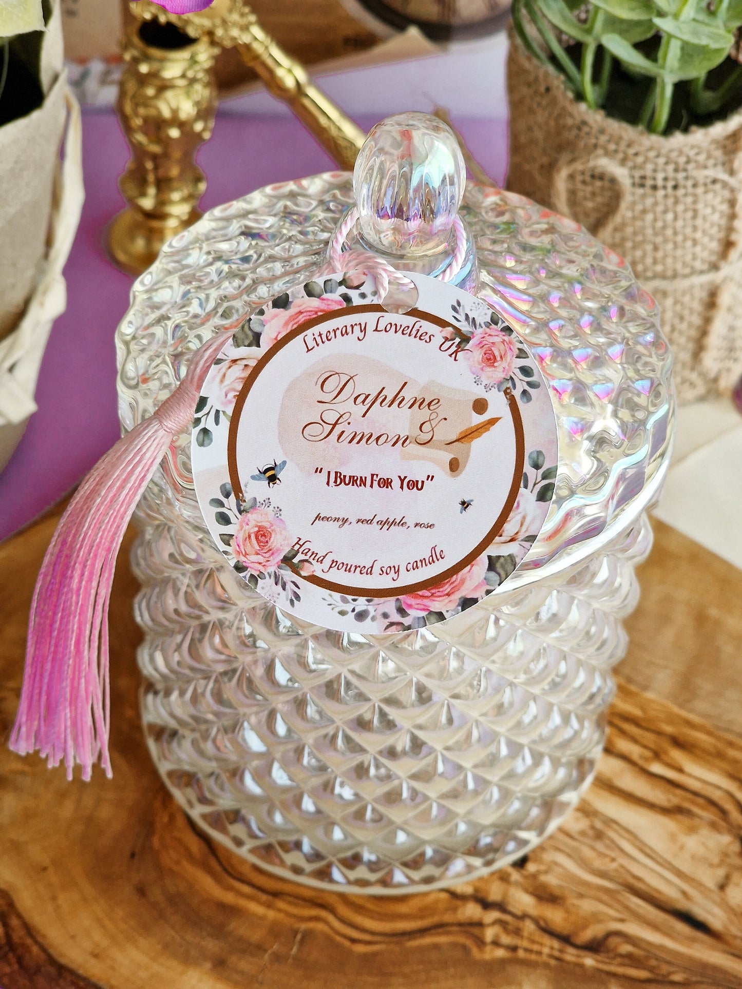 The Duke - Simon & Daphne - Bridgerton inspired soy candle - Literary Lovelies UK