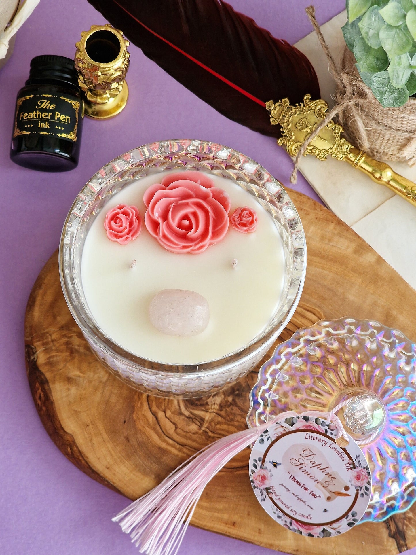 The Duke - Simon & Daphne - Bridgerton inspired soy candle - Literary Lovelies UK