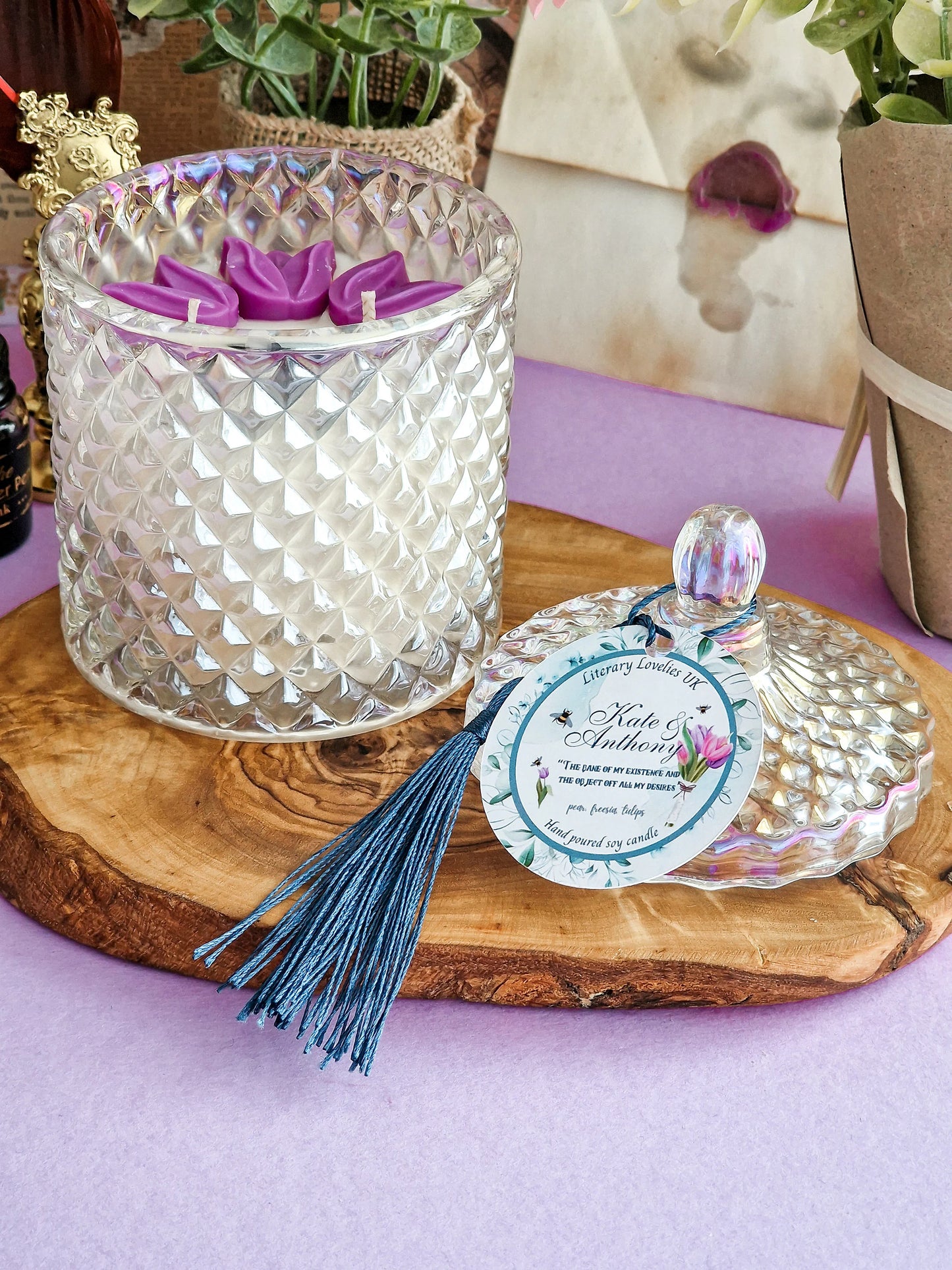 The Viscount - Anthony & Kate - Bridgerton inspired soy candle - Literary Lovelies UK