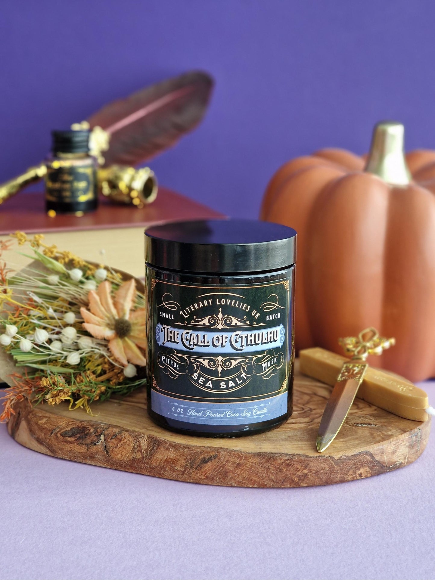 Call of Cthulhu inspired Candle - Gothic Literature - Literary Lovelies UK