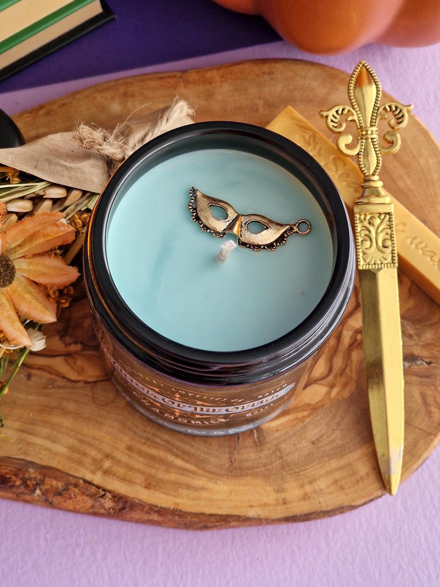 Phantom Of The Opera inspired Candle - Gothic Literature - Literary Lovelies UK