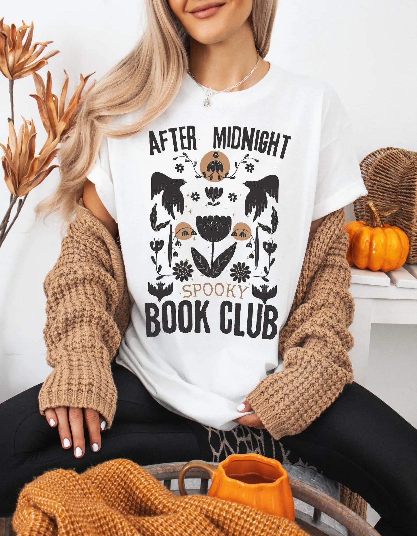 After Midnight Spooky Book Club T-shirt - Book Lover T-Shirt - Spooky Season - Literary Lovelies UK