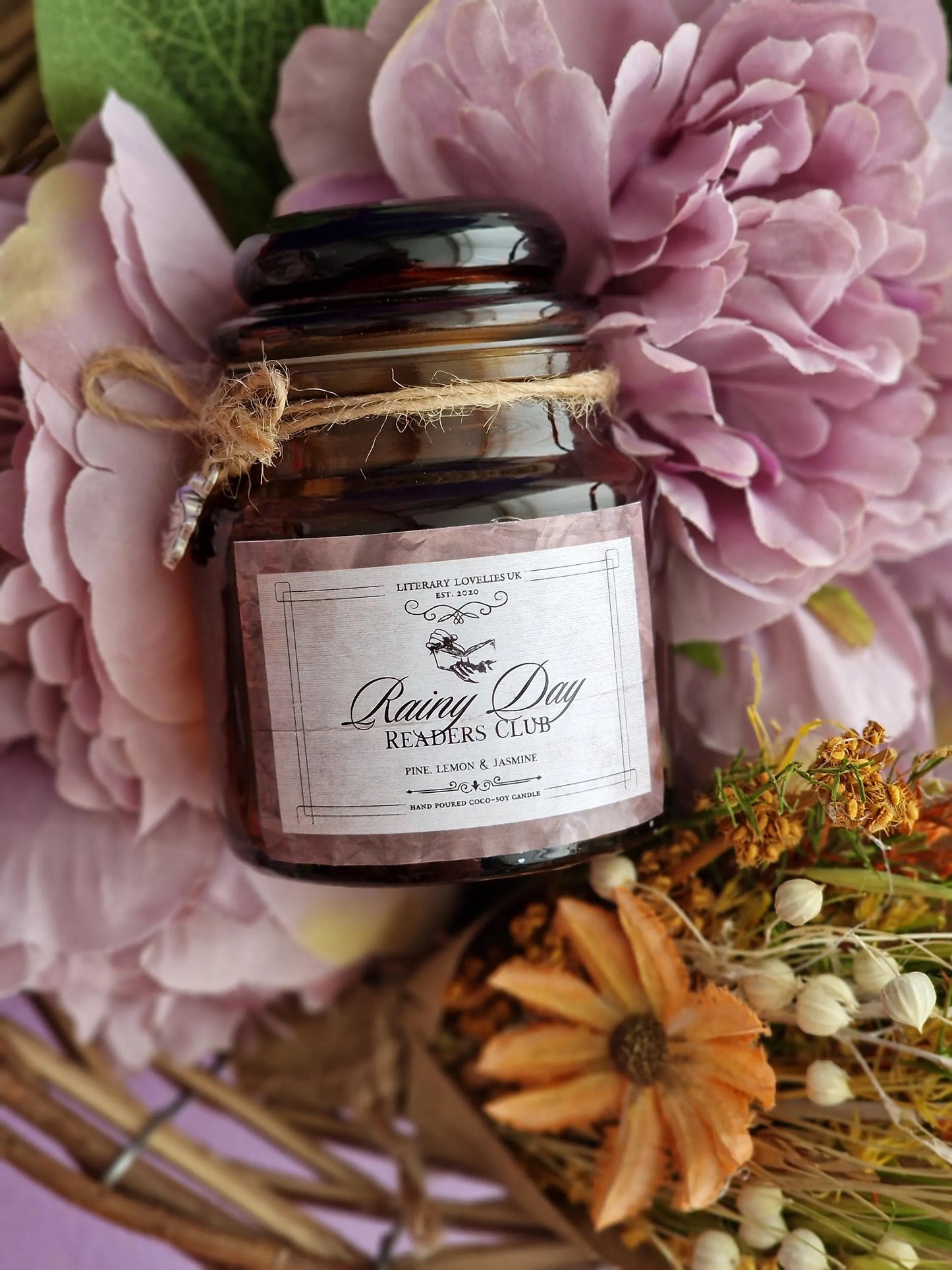 Rainy Day Reader's Club Soy Candle - Literary Lovelies UK