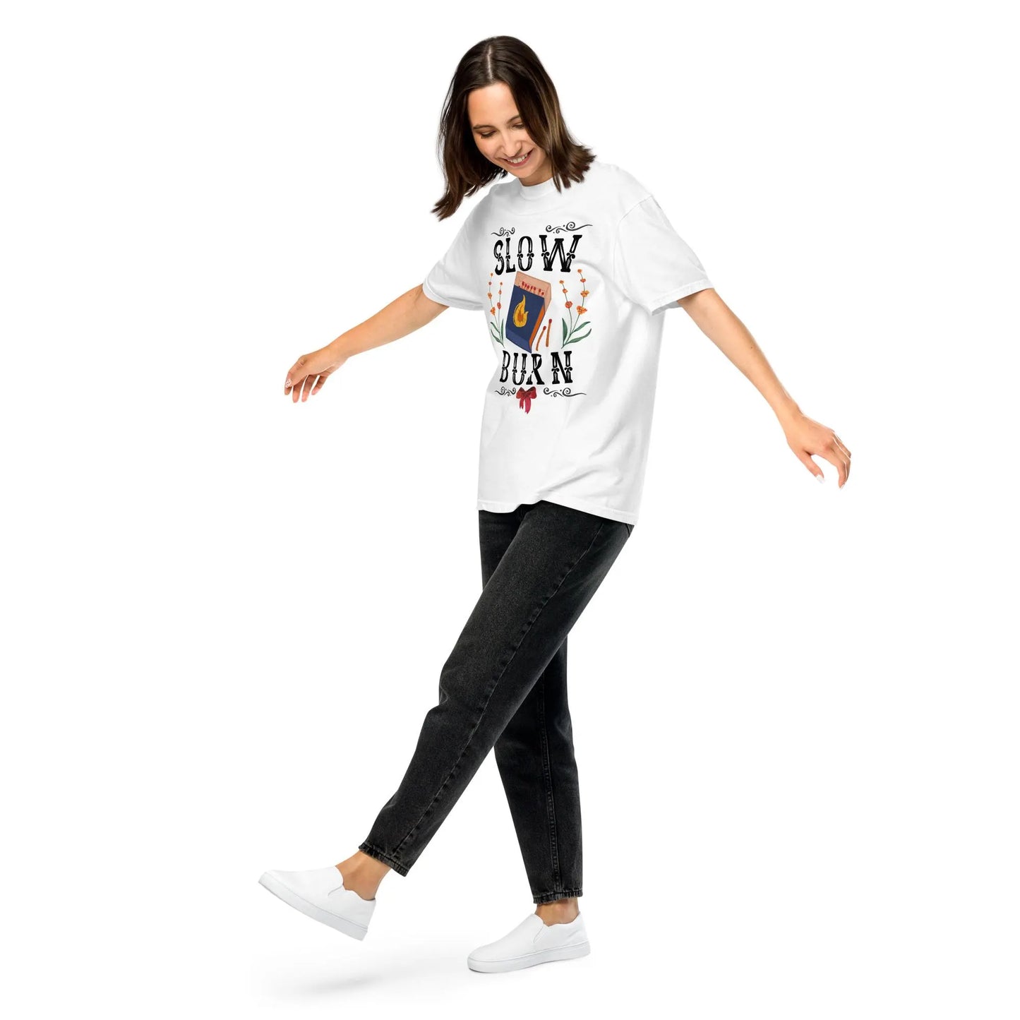 Slow Burn Book Tropes T-shirt - Book Lover T-Shirt - Literary Lovelies UK