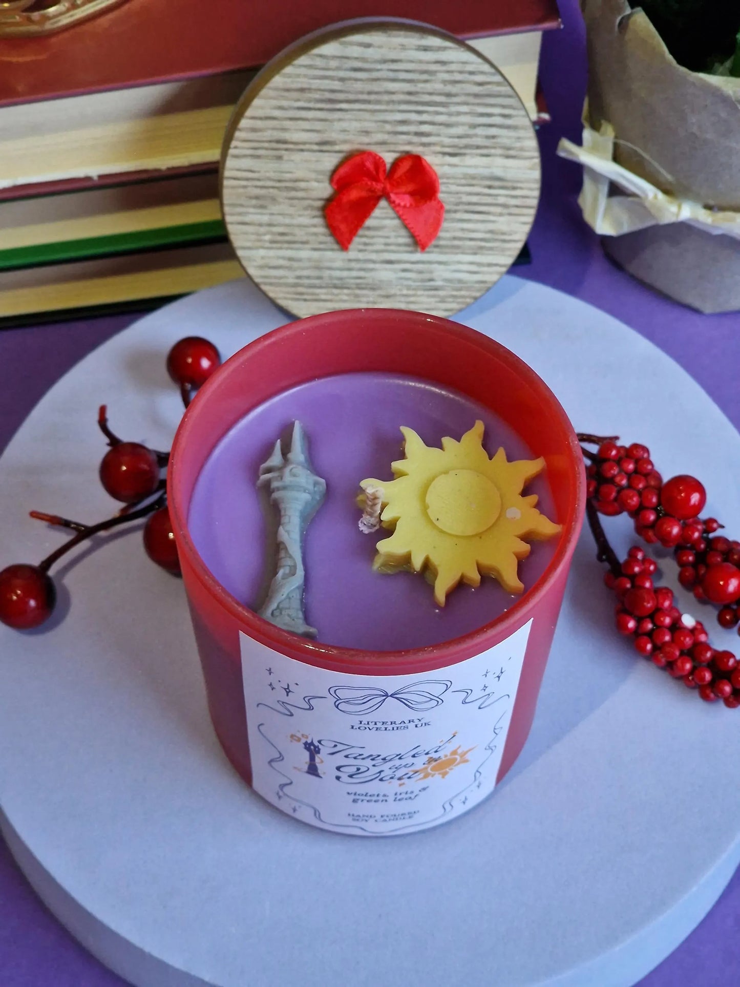 Tangled Up In You - Rapunzel Fairytale Princess - Limited Edition Soy Candle - Literary Lovelies UK