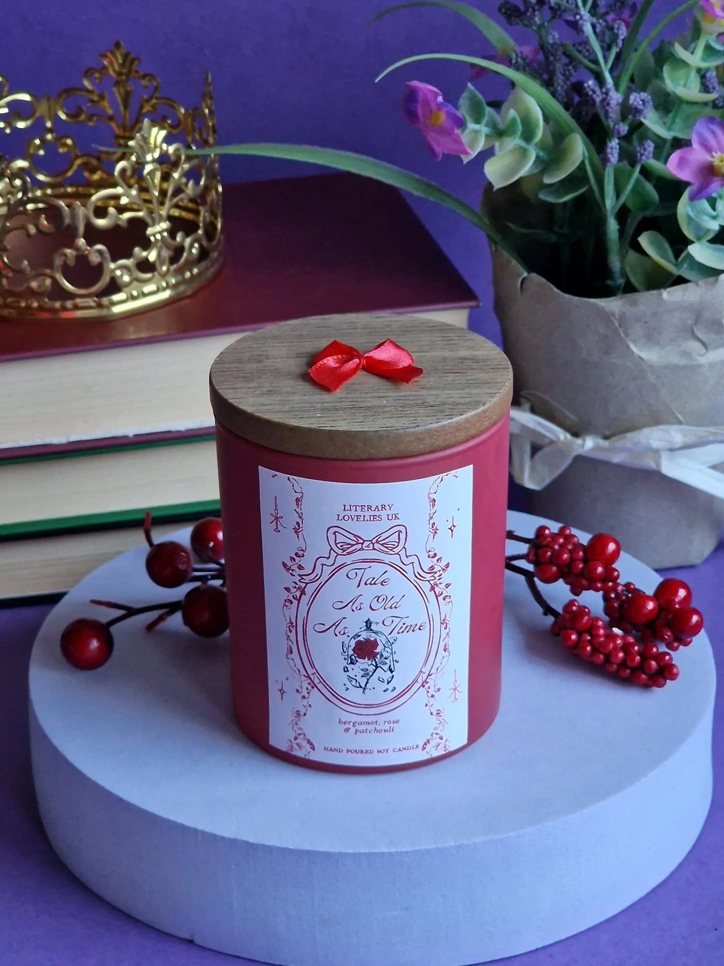 Tale As Old As Time - Belle & Beast Fairytale Princess - Limited Edition Soy Candle - Literary Lovelies UK