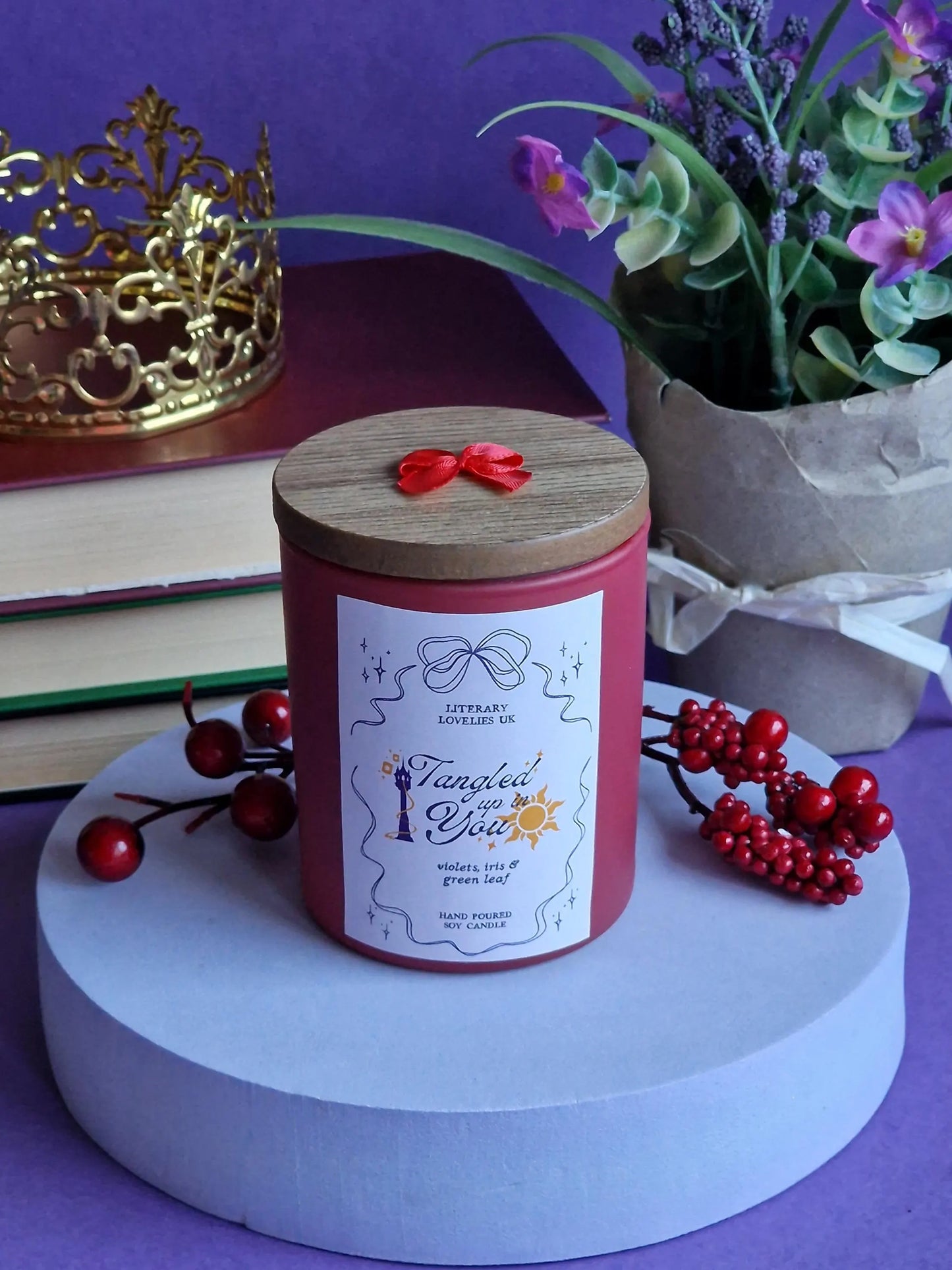 Tangled Up In You - Rapunzel Fairytale Princess - Limited Edition Soy Candle - Literary Lovelies UK