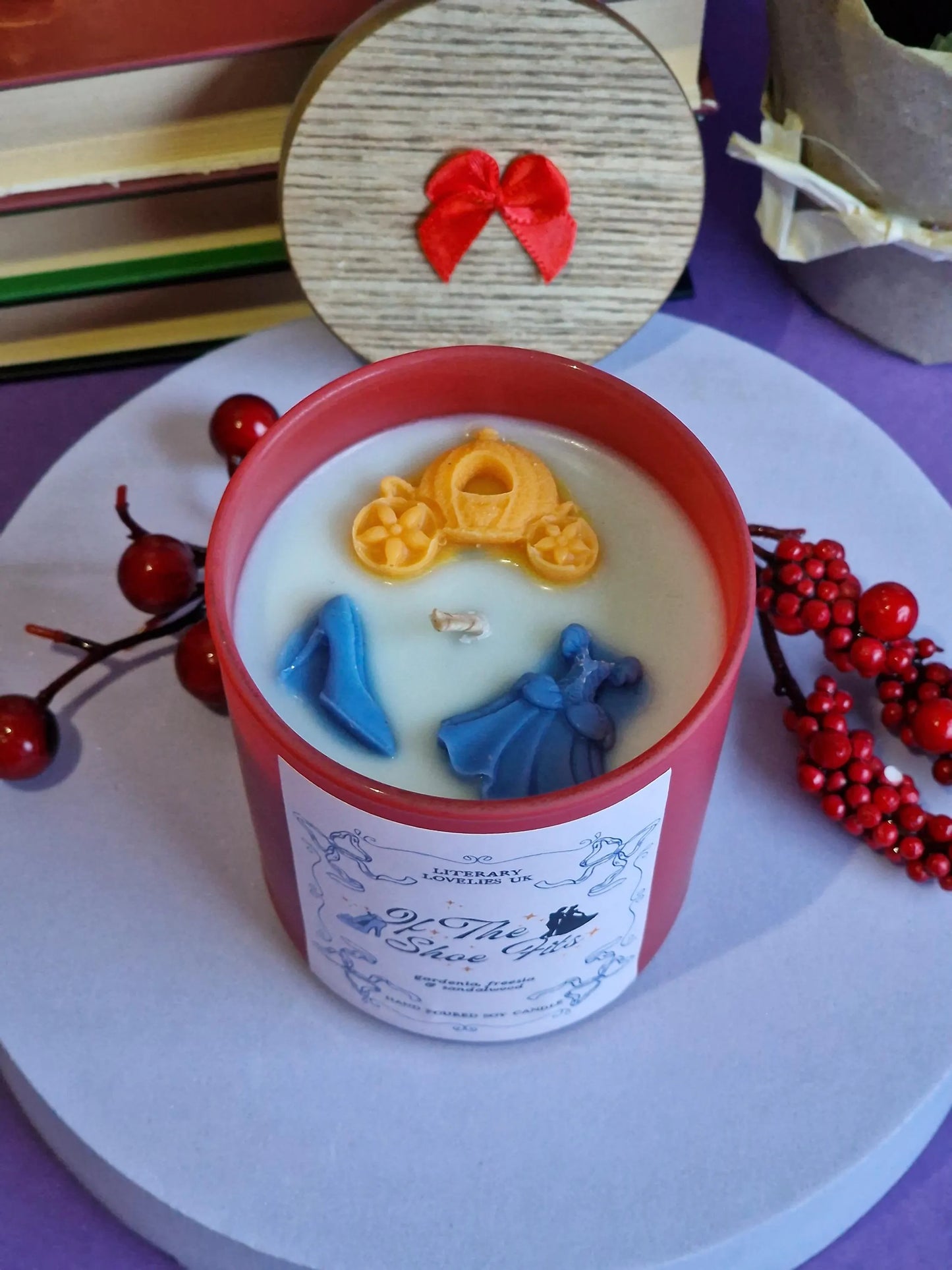 If The Shoe Fits - Cinder Fairytale Princess - Limited Edition Soy Candle - Literary Lovelies UK