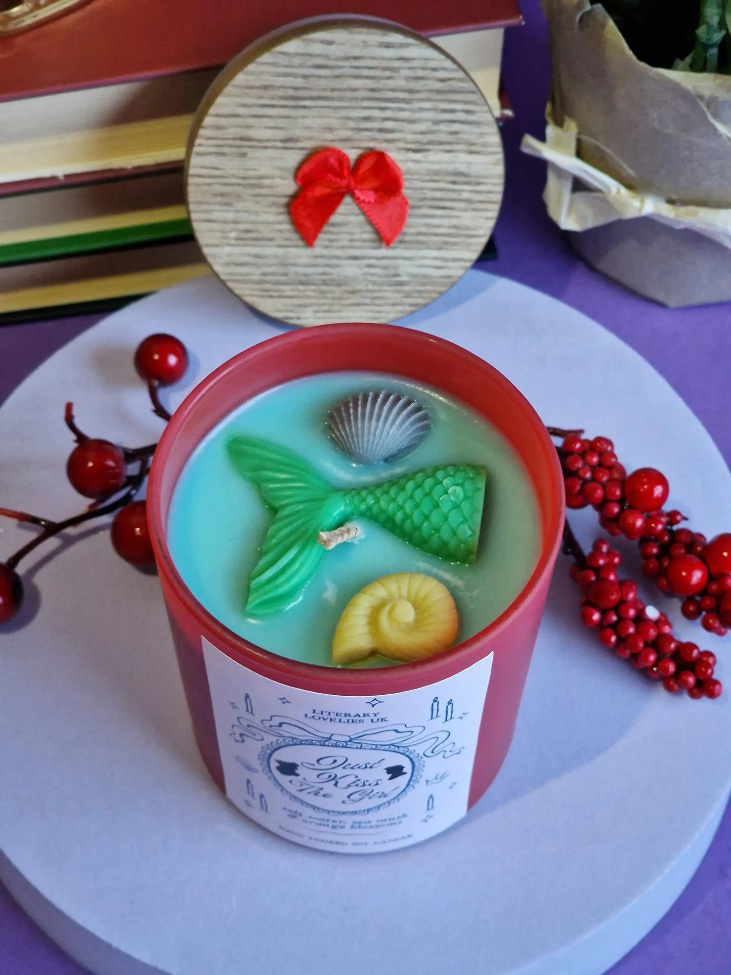 Just Kiss The Girl - Mermaid Fairytale Princess - Limited Edition Soy Candle - Literary Lovelies UK