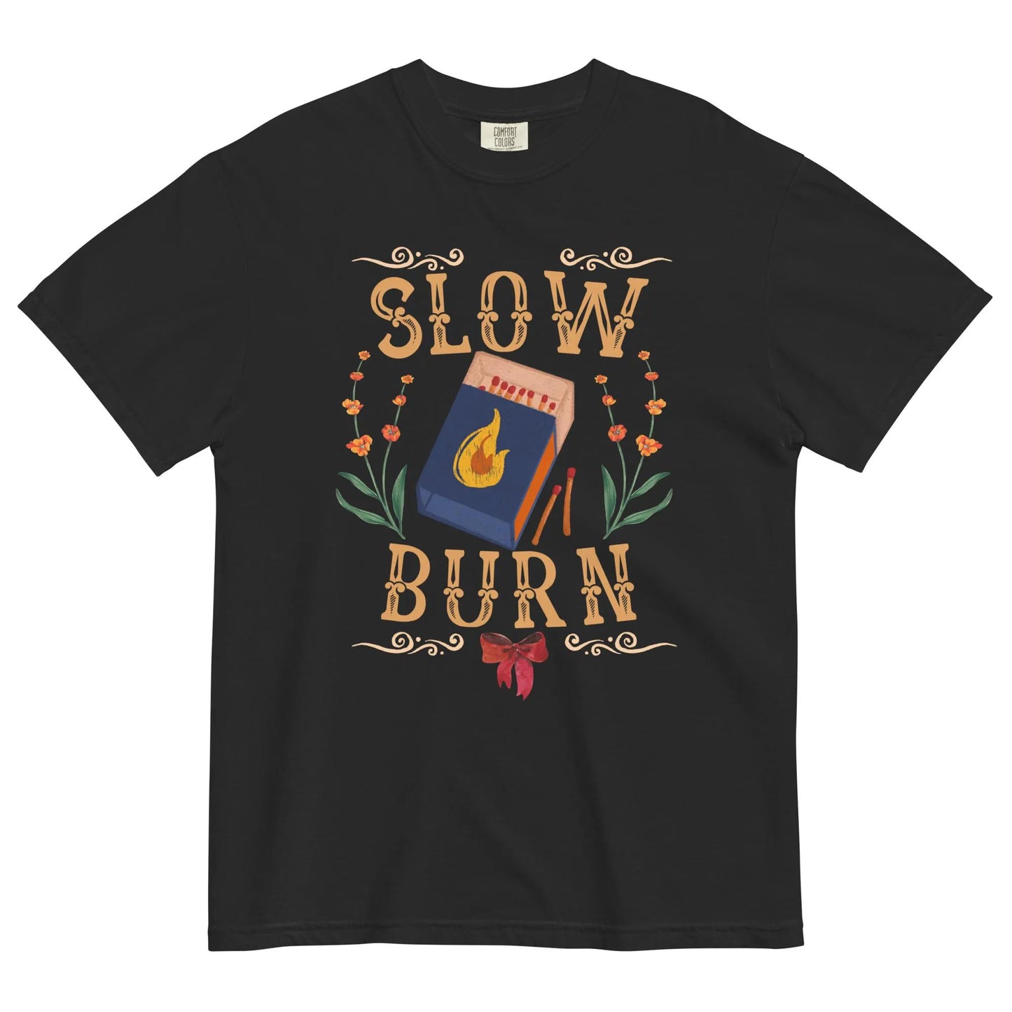Slow Burn Book Tropes T-shirt - Book Lover T-Shirt - Literary Lovelies UK