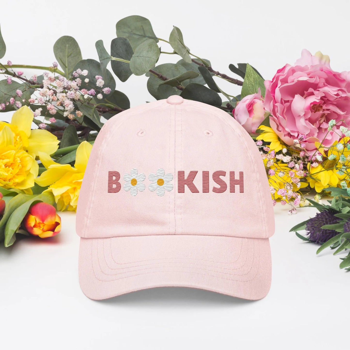 Bookish Embroidered Cap - Book Club Hat - Book Lovers Cap - Literary Lovelies UK