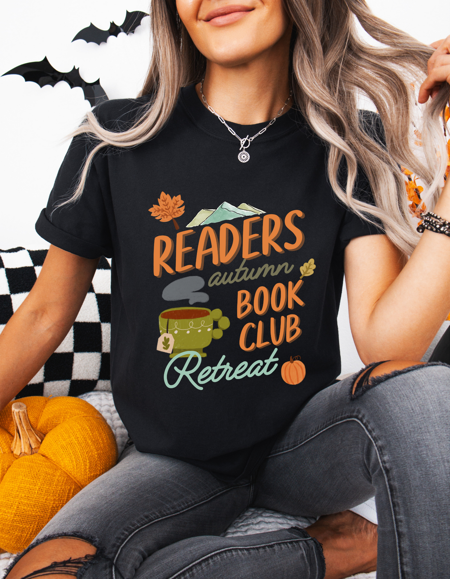 Readers Autumn Book Club Retreat T-Shirt