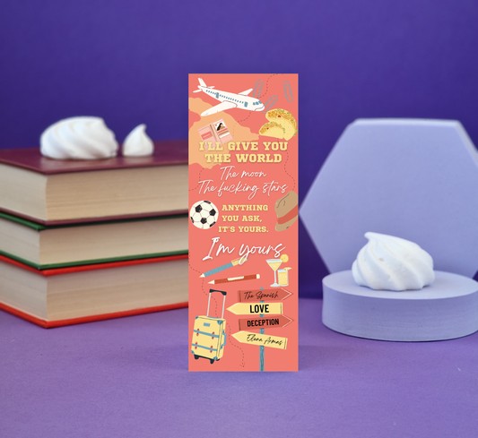 The Spanish Love Deception Inspired Bookmark - Illustrated Bookmark - Literary Lovelies UK